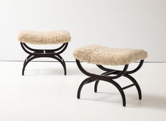 A Pair of Swedish Stools, David Rosén, Circa 1940s