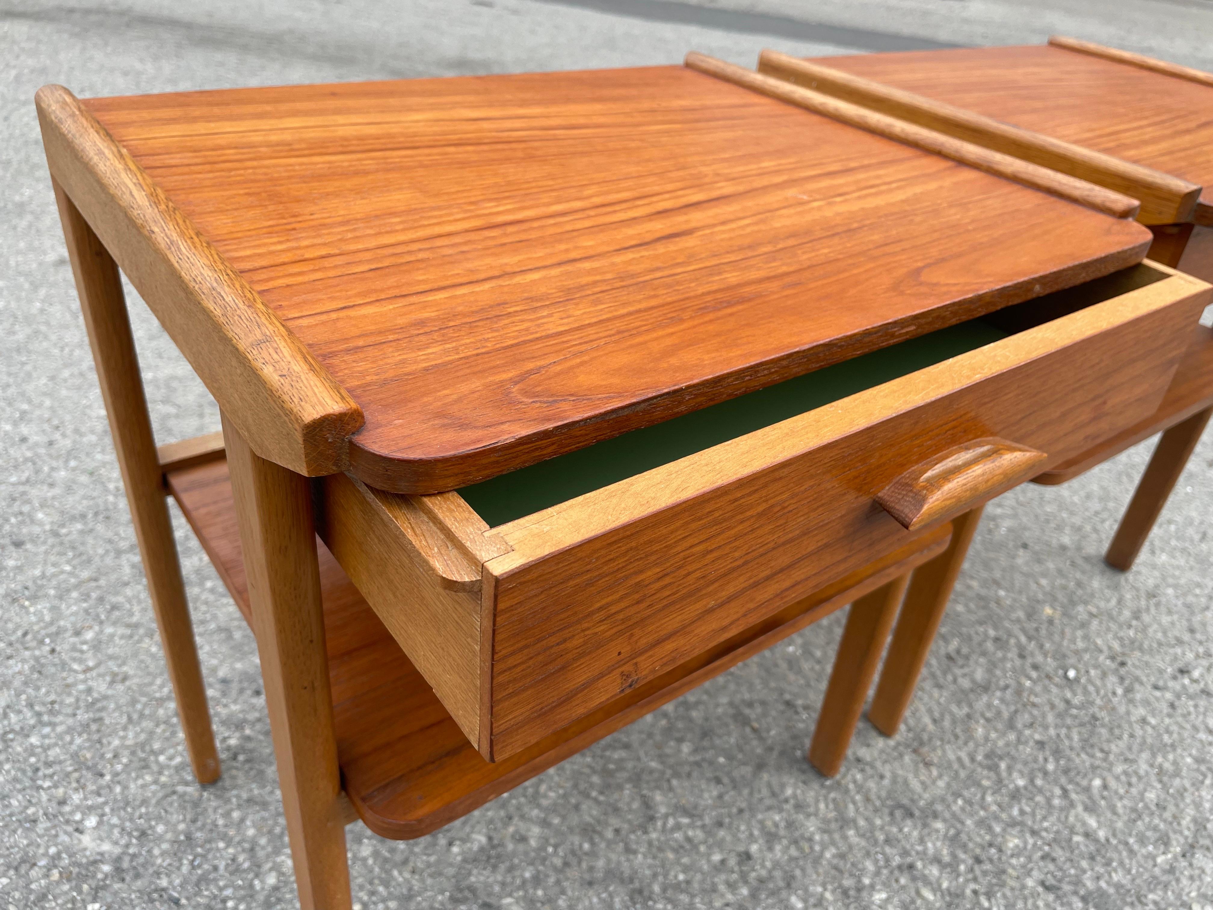 Mid-20th Century A pair of Swedish teak nightstands from Ahlqvist Brothers from the 1960´s For Sale