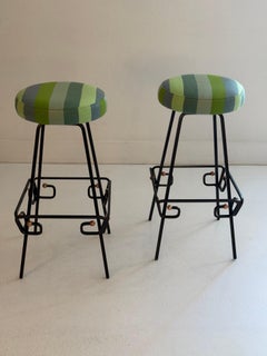 A Pair of Swiveling Stools by Ritts Co. Los Angles