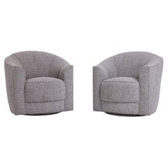 Pair of Swiveling Tub Chairs 