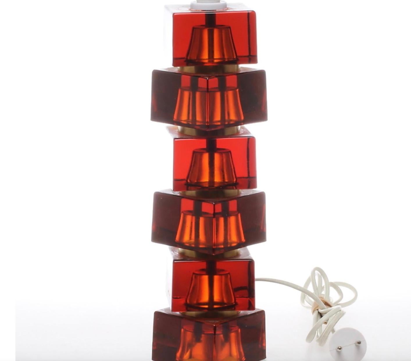Swedish A pair of table lamp by Carl Fagerlund for Orrefors For Sale
