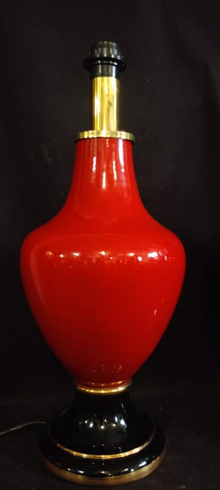 Ein Paar Tischlampen aus Keramik  Italienisch 1970er Jahre im Zustand „Hervorragend“ im Angebot in London, GB