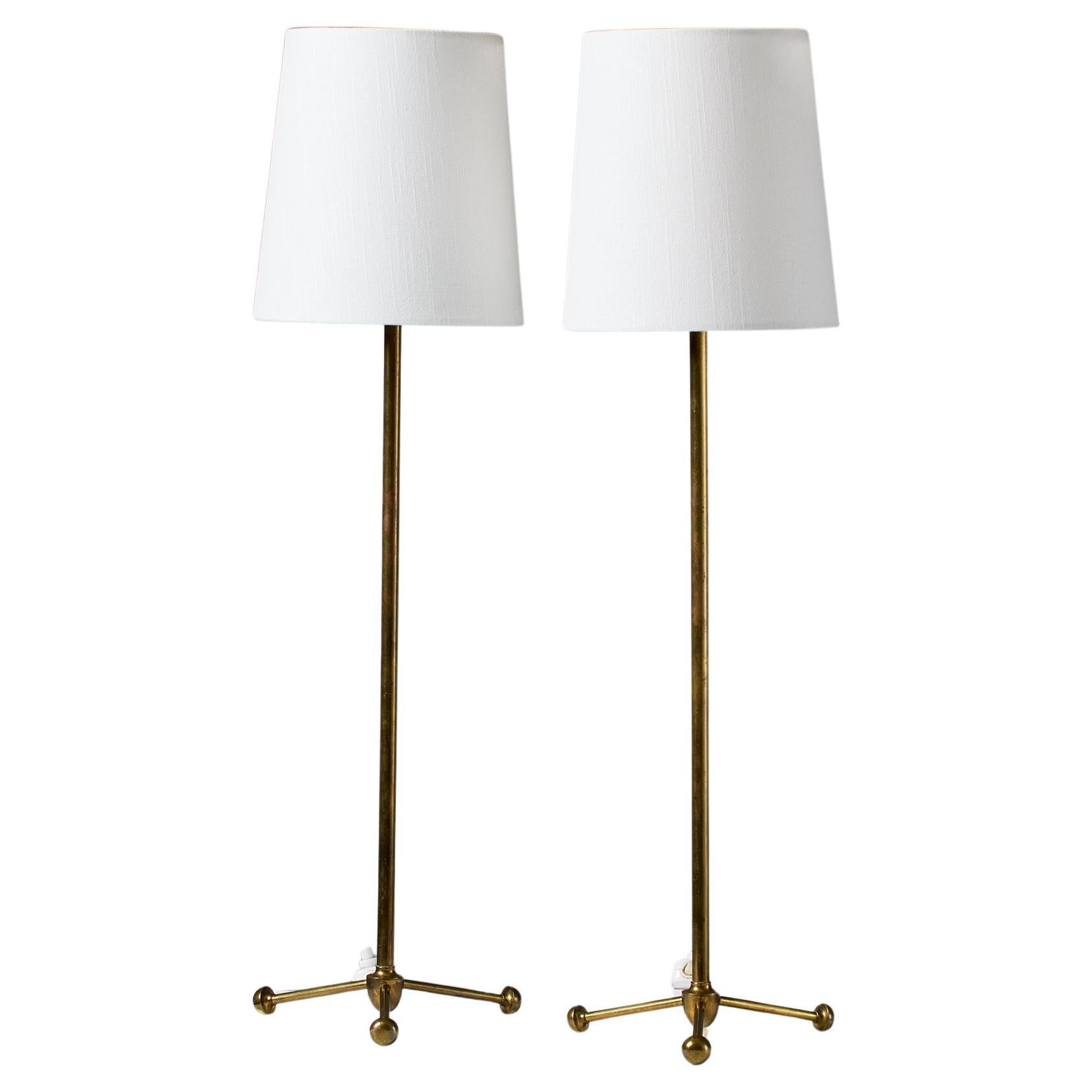 Coppia di lampade da tavolo, Anonimo, Svezia, anni '40