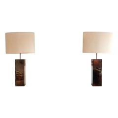 A pair of table lamps by Aldo Tura, Italy, c. 1960s.