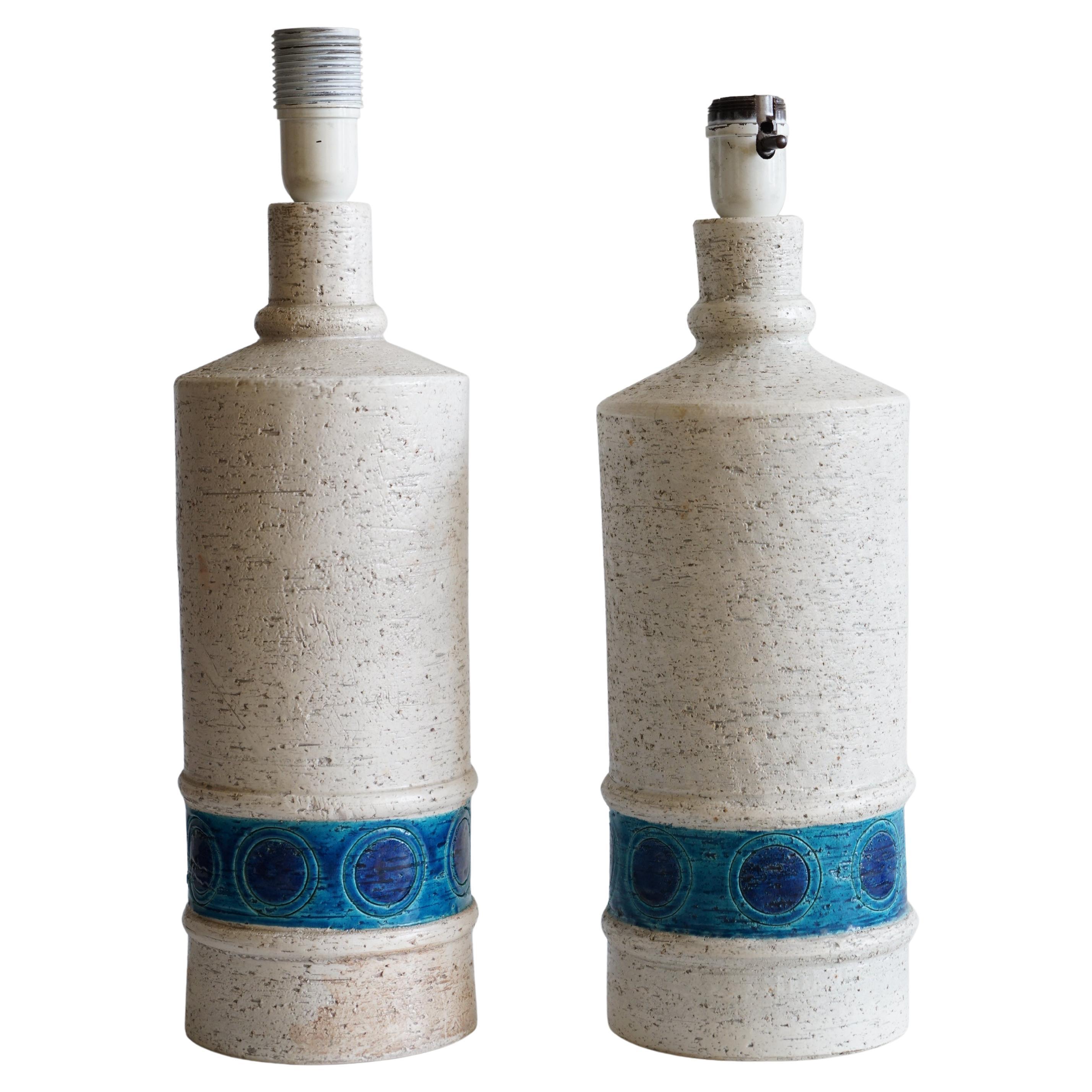 A pair of table lamps by Bitossi for Bergboms en venta