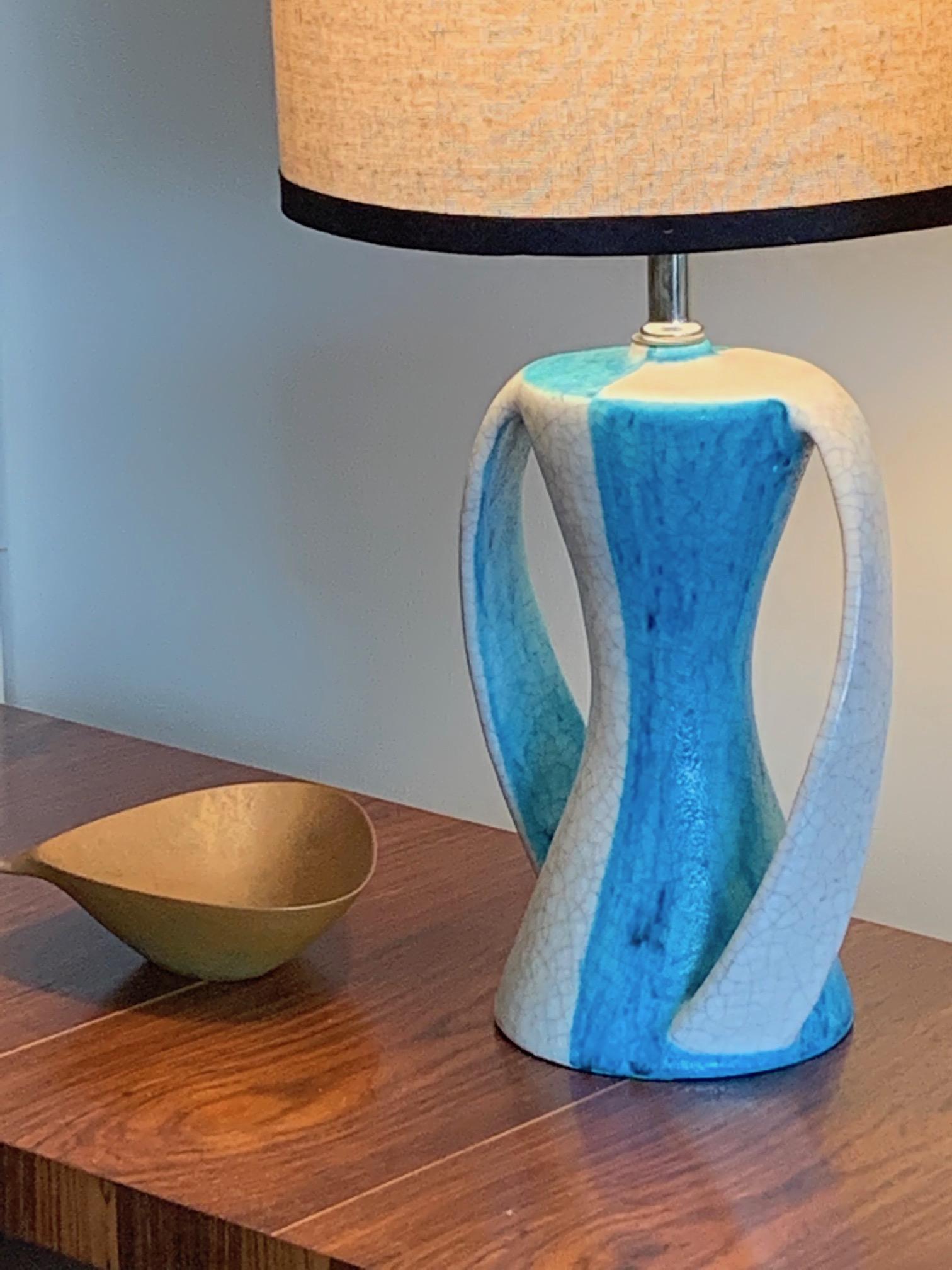 Mid-Century Modern Pair of Table Lamps by Guido Gambone