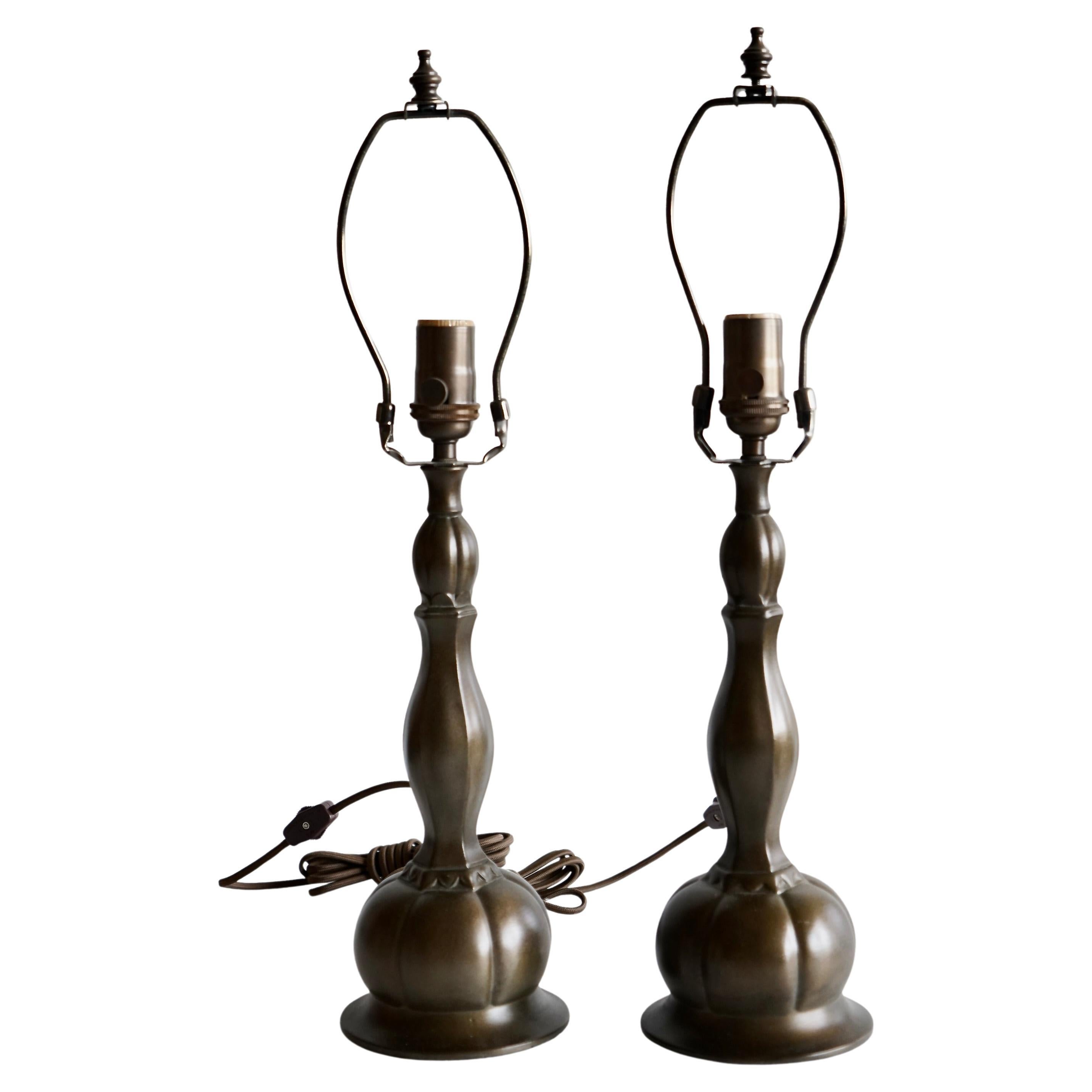 A pair of table lamps by Just Andersen