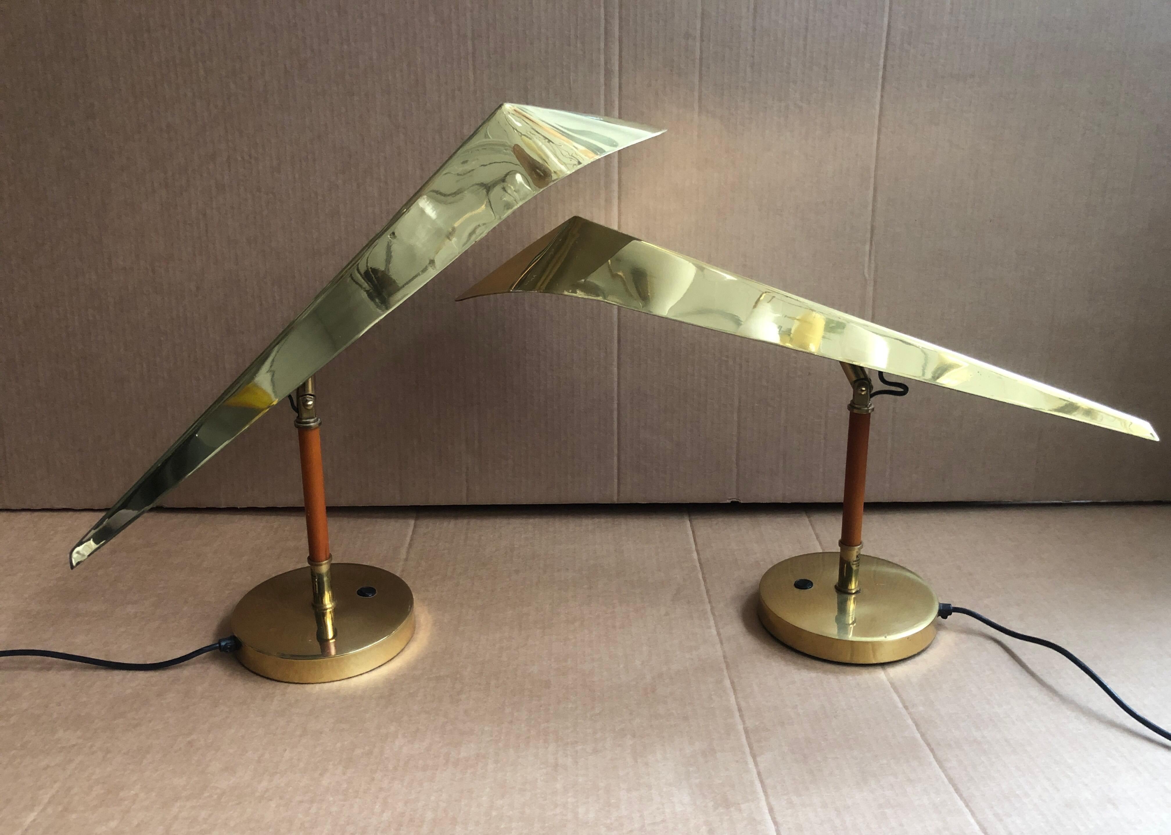 Scandinavian Modern Pair of Table Lamps by KT Valaistus For Sale