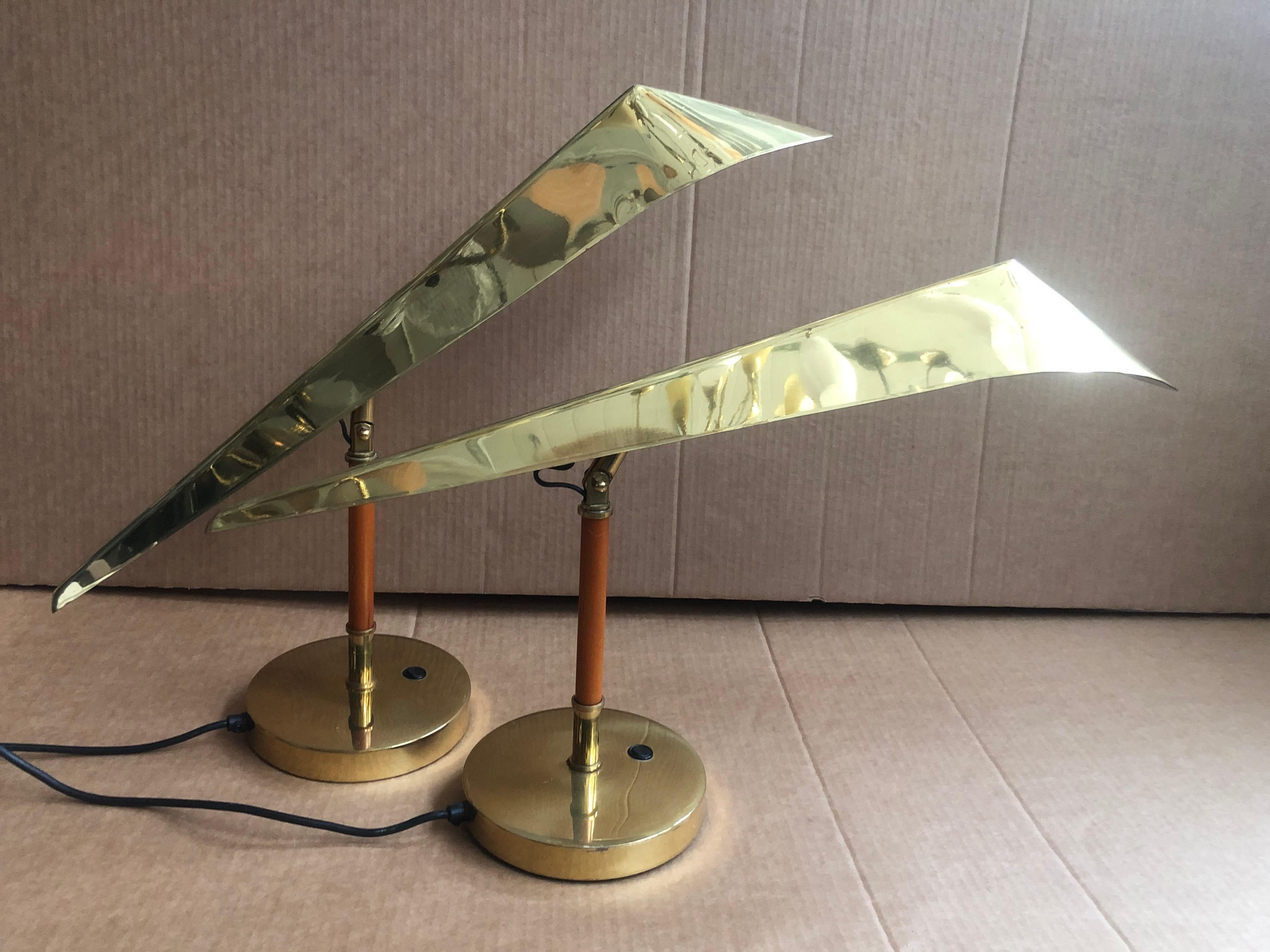 Finnish Pair of Table Lamps by KT Valaistus For Sale