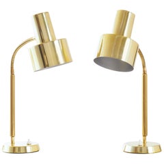 Pair of Table Lamps in Brass by Boréns, Sweden