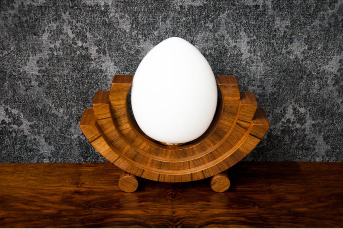 Un par de lámparas de mesa, Polonia, años 50 Art Decó en venta
