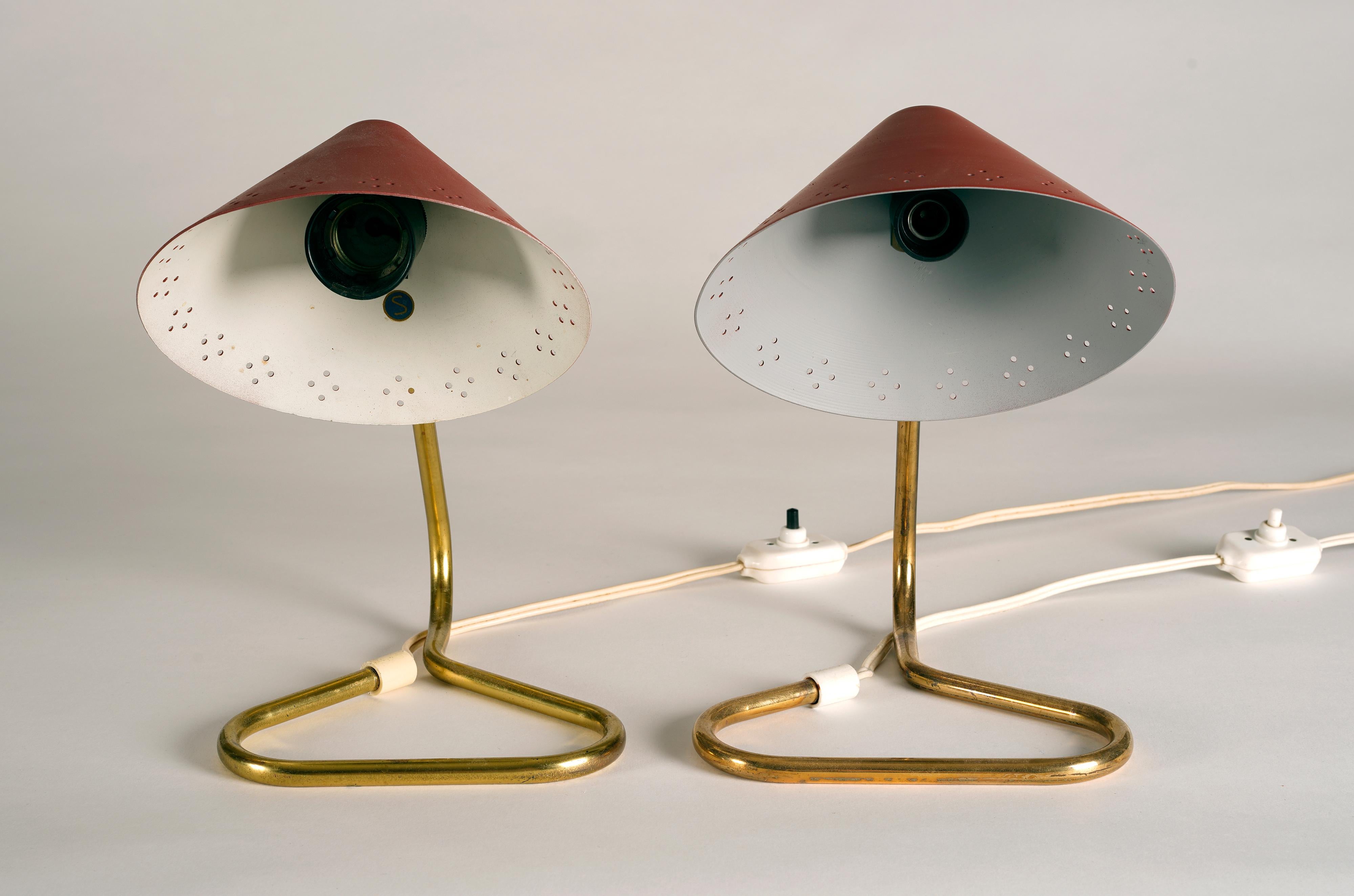 Suédois Paire de lampes de table/appliques conçues par Eric Wärnå pour Gnosjö, années 1950 en vente