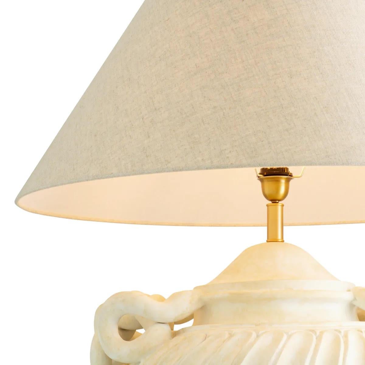 XXIe siècle et contemporain Paire de lampes de bureau d'aspect ancien et finition en laiton brossé en vente