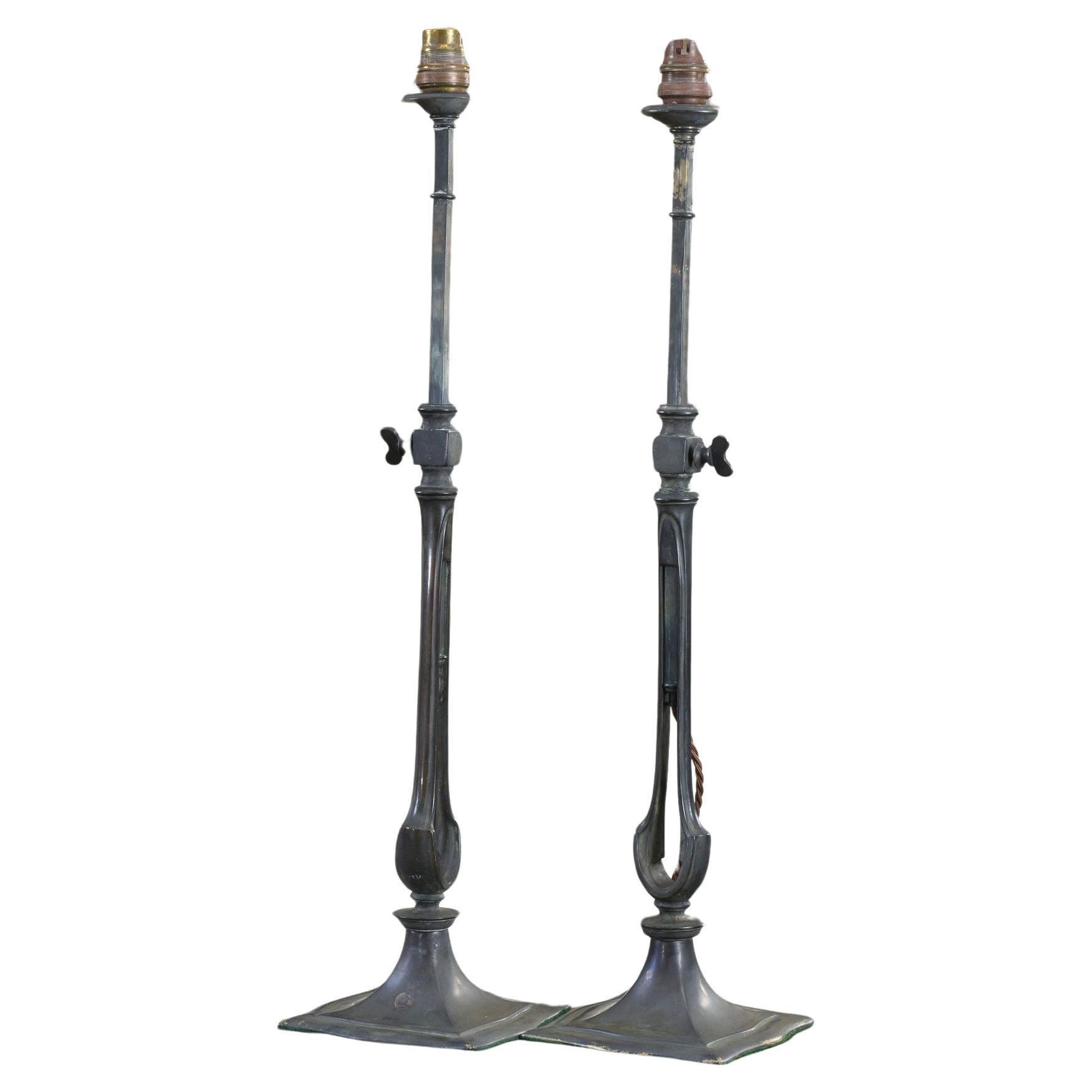 A Pair of Table Lights by F & C Osler For Sale