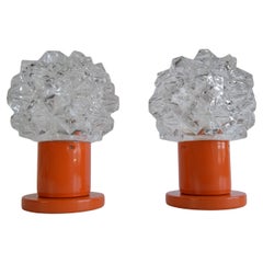 A pair of table or wall lamps from the middle of the century/ Kamenický Šenov