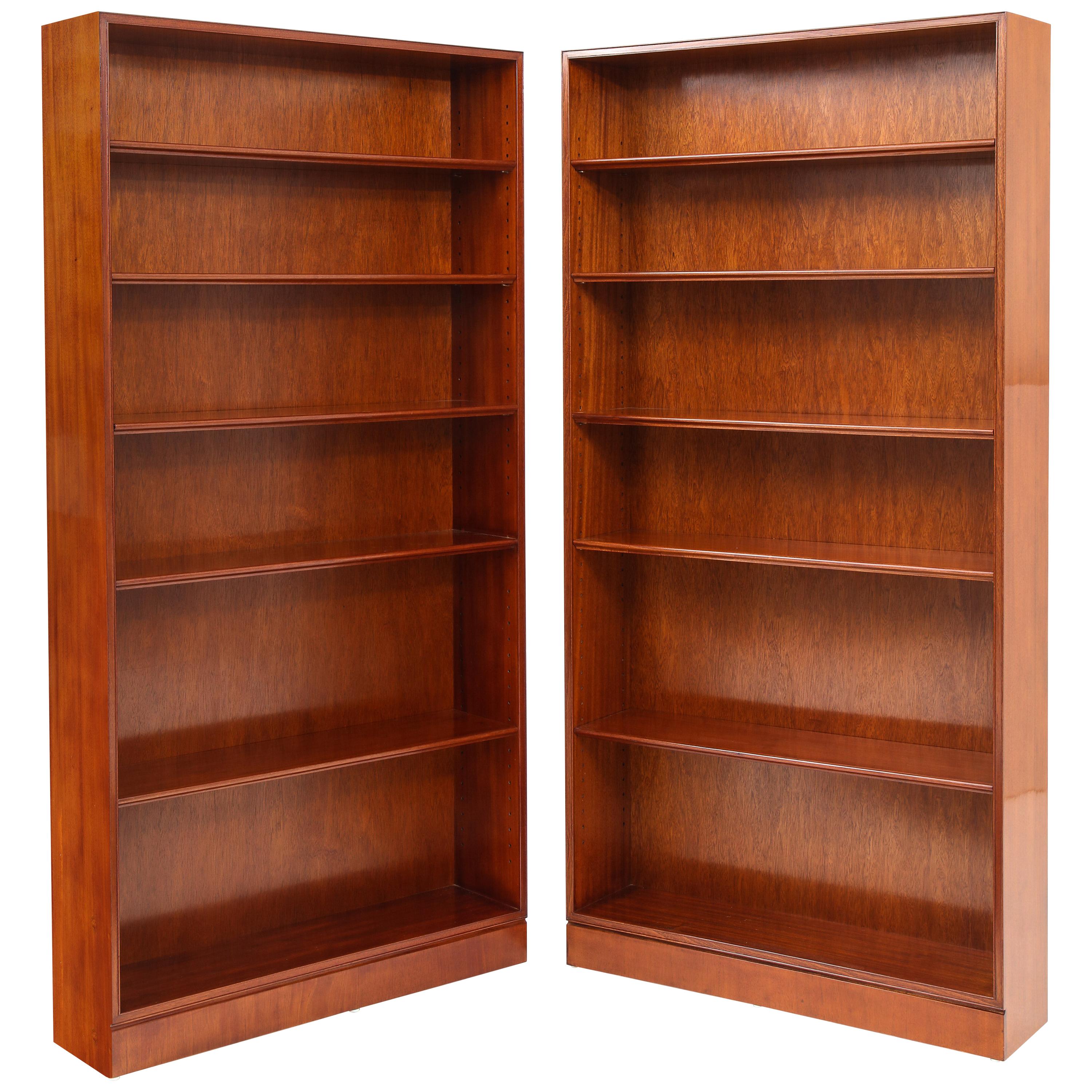 Pair of Tall Frits Henningsen Bookcases, circa 1940