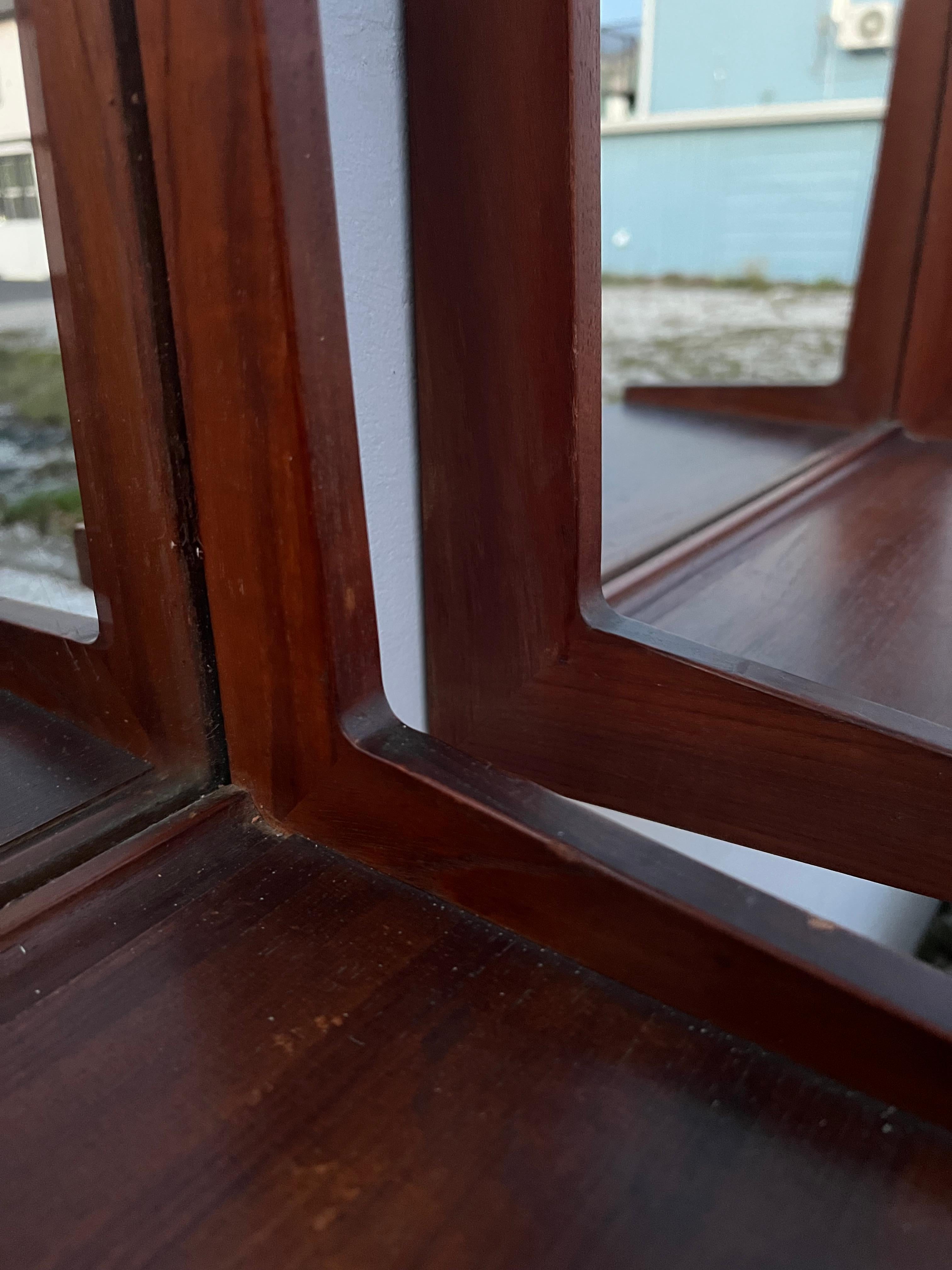 A Pair Of Teak Danish Mirrors With Shelves Aksel Kjersgaard 1960's For Sale 9