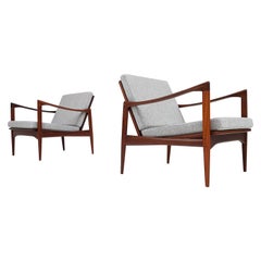 Pair of Teak "Kandidaten" (Candidate) Chairs by Ib Kofod-Larsen, 1960s