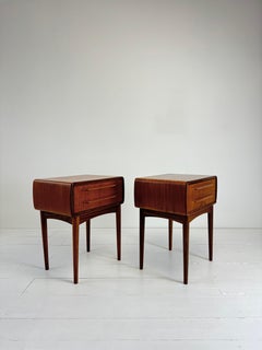 A Pair of Teak Night Stands by Johaness Andersen c.1960's