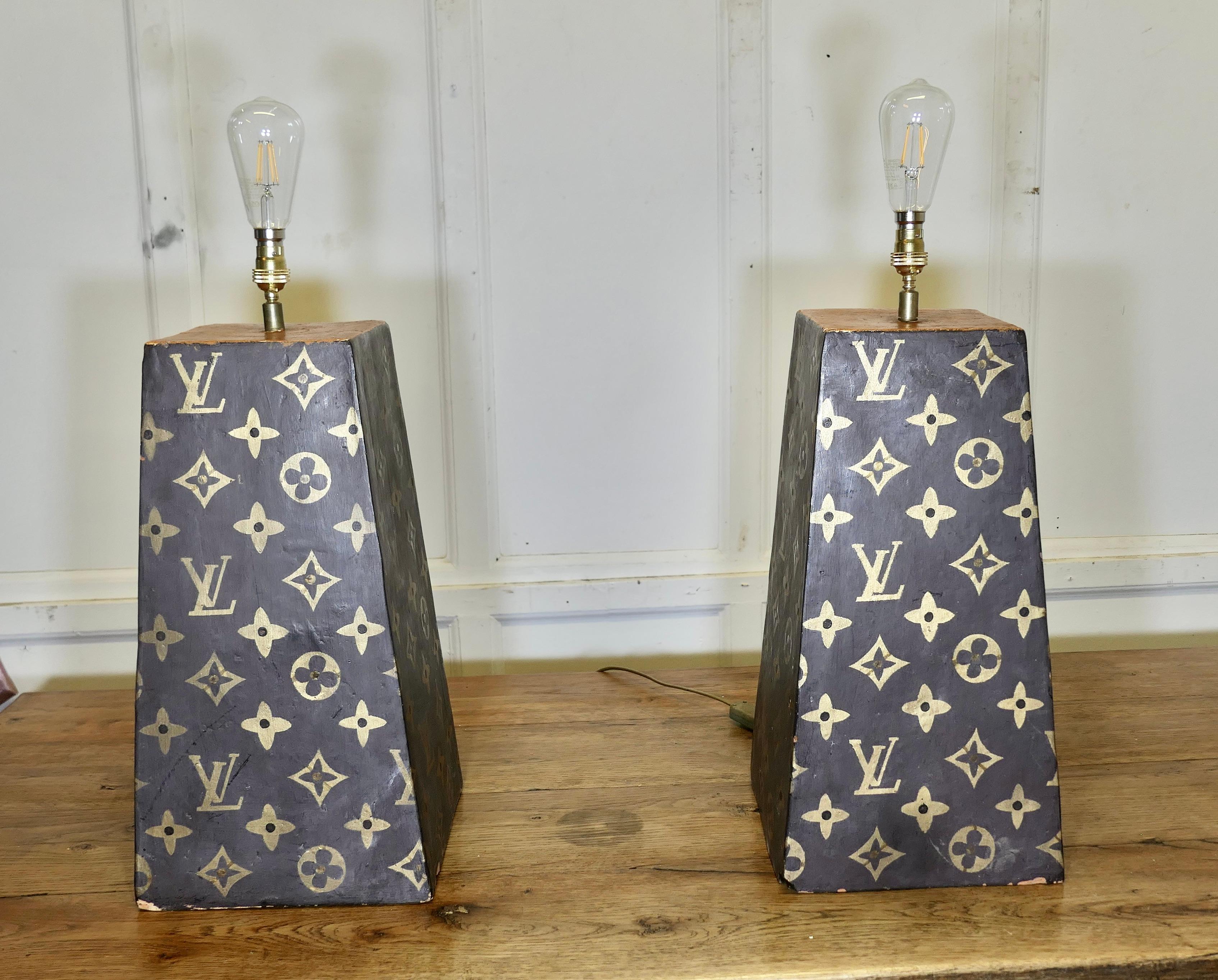 A Pair of Terracotta Painted Lamps for a Trade Display   The are extremely heavy For Sale 4