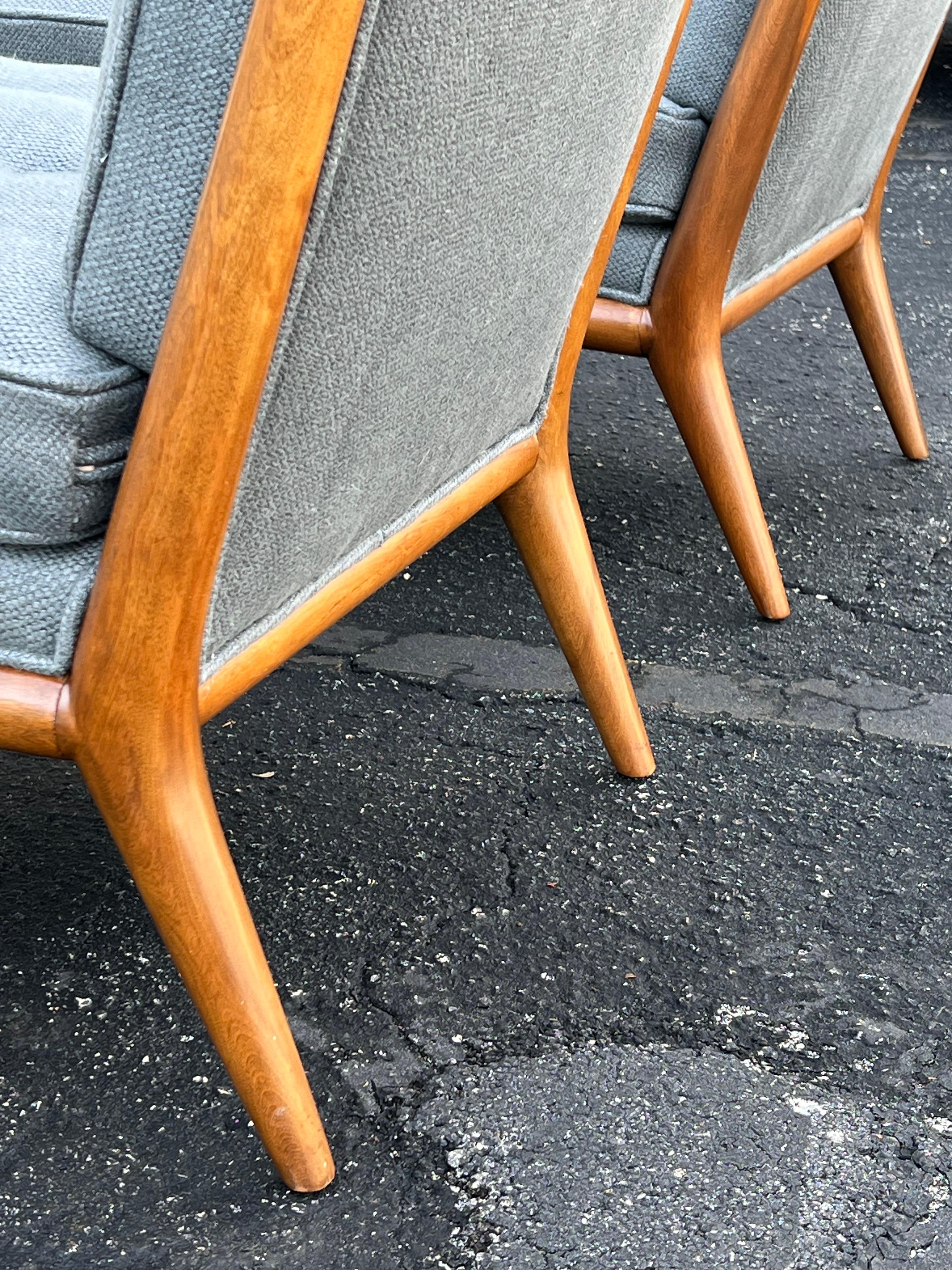 A Pair of T.H. Robsjohn-Gibbings Classic Slipper Chairs 1