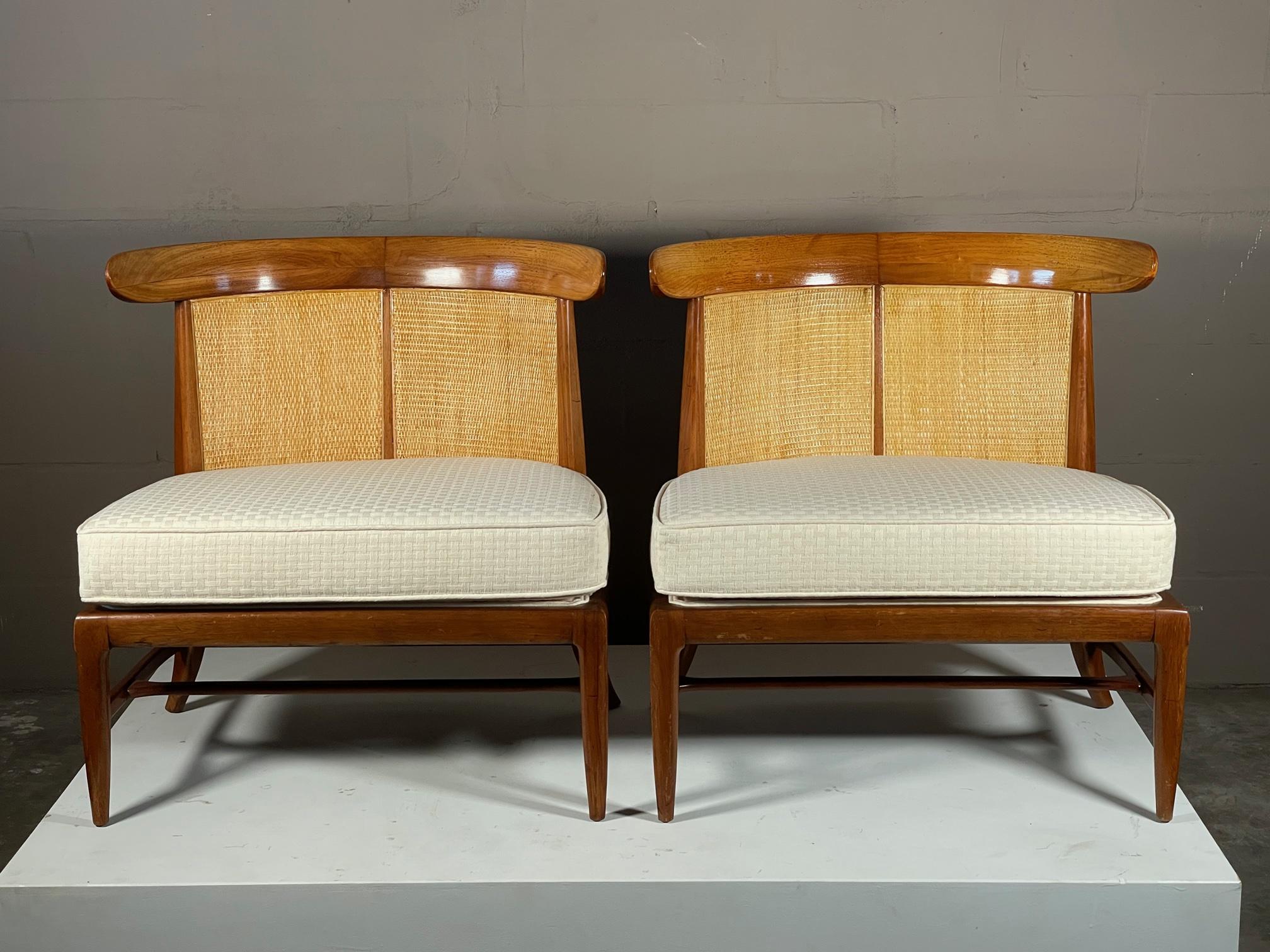 Paar Tomlinson „Sophisticate“ Sessel ohne Armlehne (Moderne der Mitte des Jahrhunderts) im Angebot