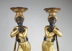 Pair of Torchères in the Form of French Soldiers, circa 1860