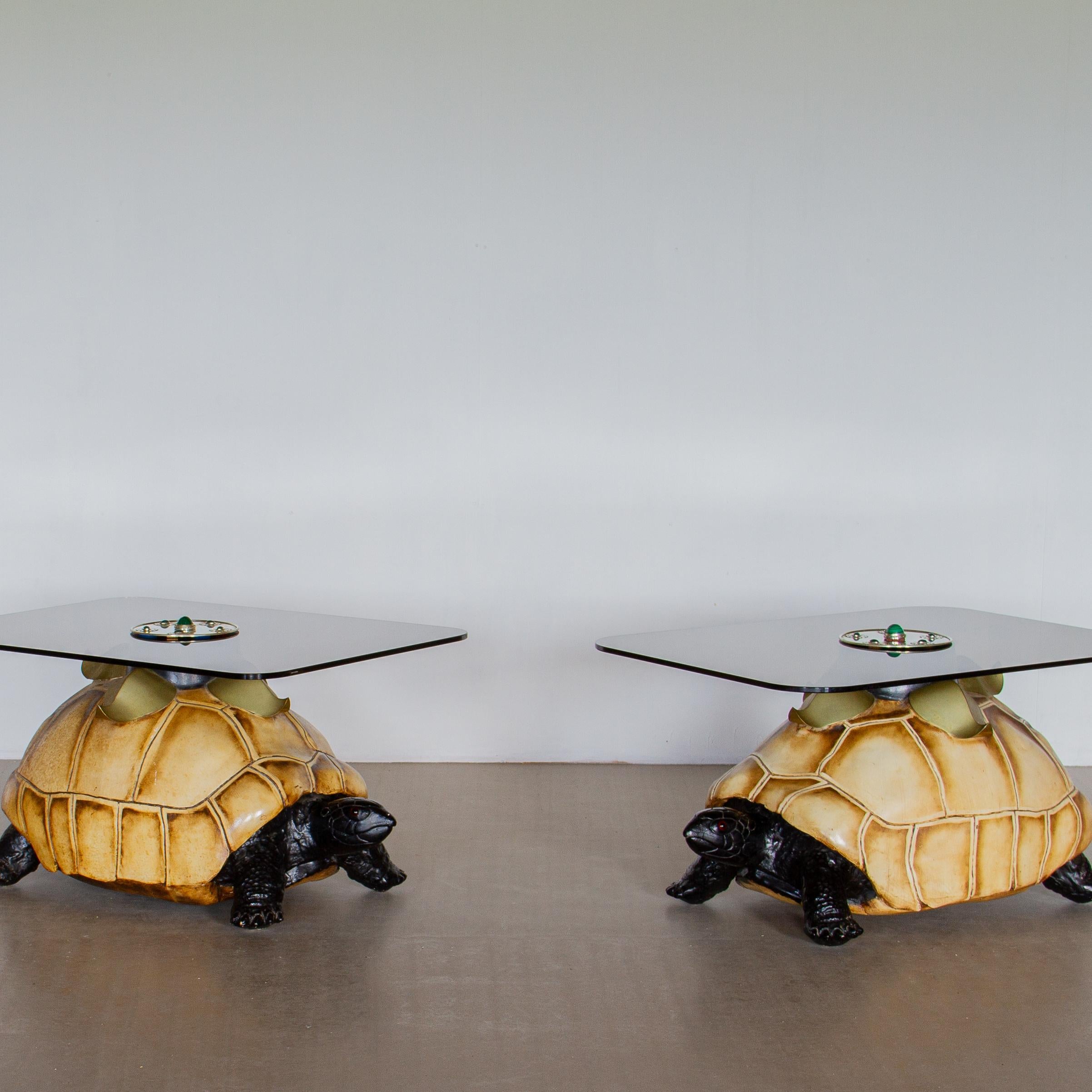 Pair of Tortoise Coffee Tables by Anthony Redmile, 1970s 2