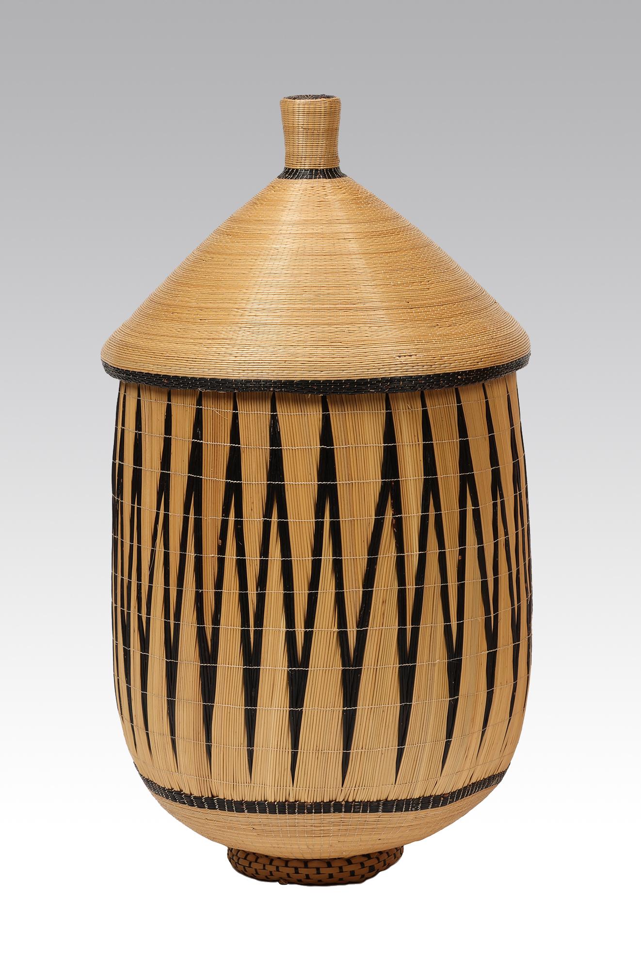Pareja de cestas Prestige tutsis, Ruanda, mediados del siglo XX Tribal en venta