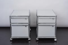 Pair of Two USM Haller File Cabinets