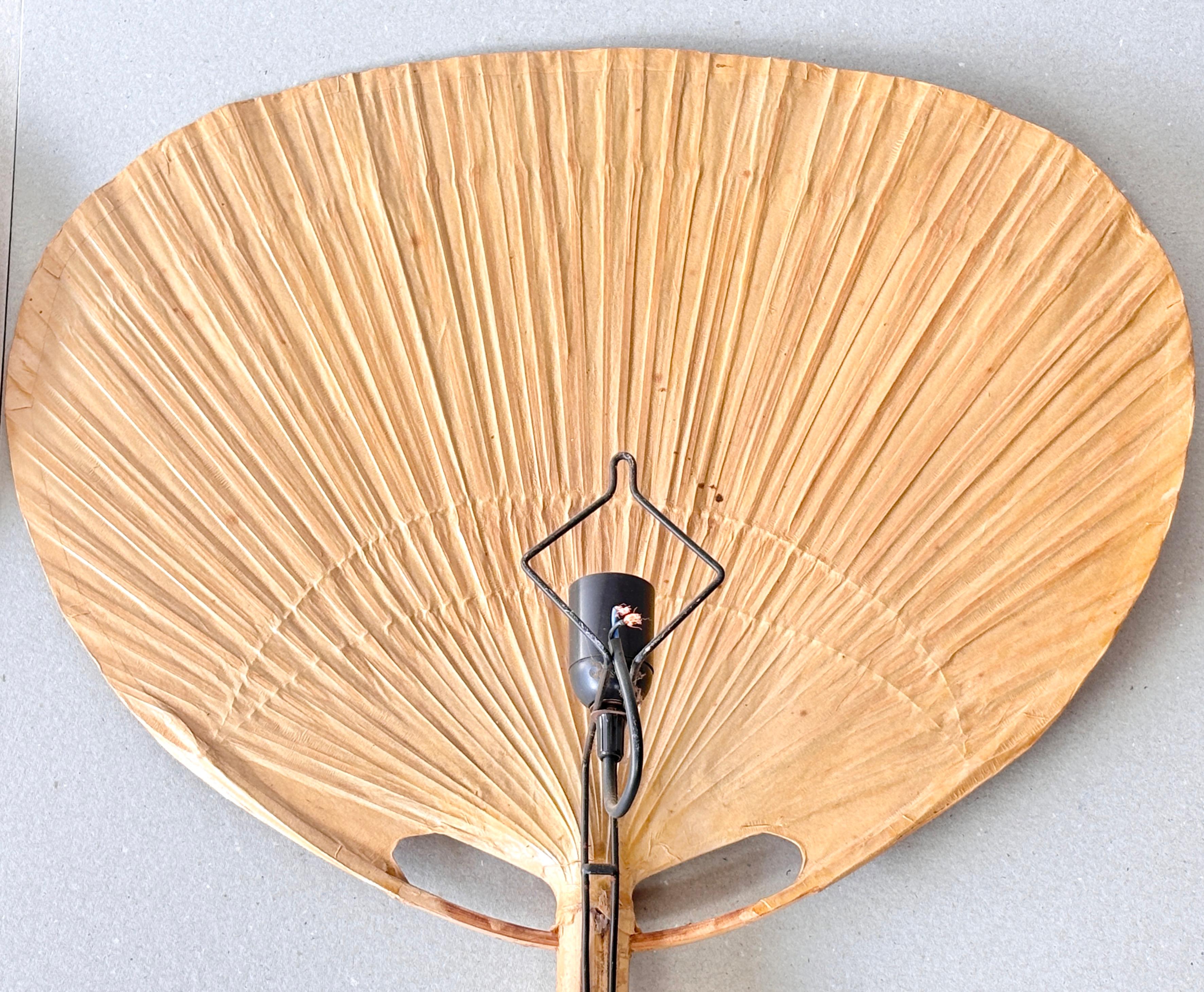 Paire d'appliques Uchiwa conçues par Ingo Maurer pour M Design, 1973 en vente 9