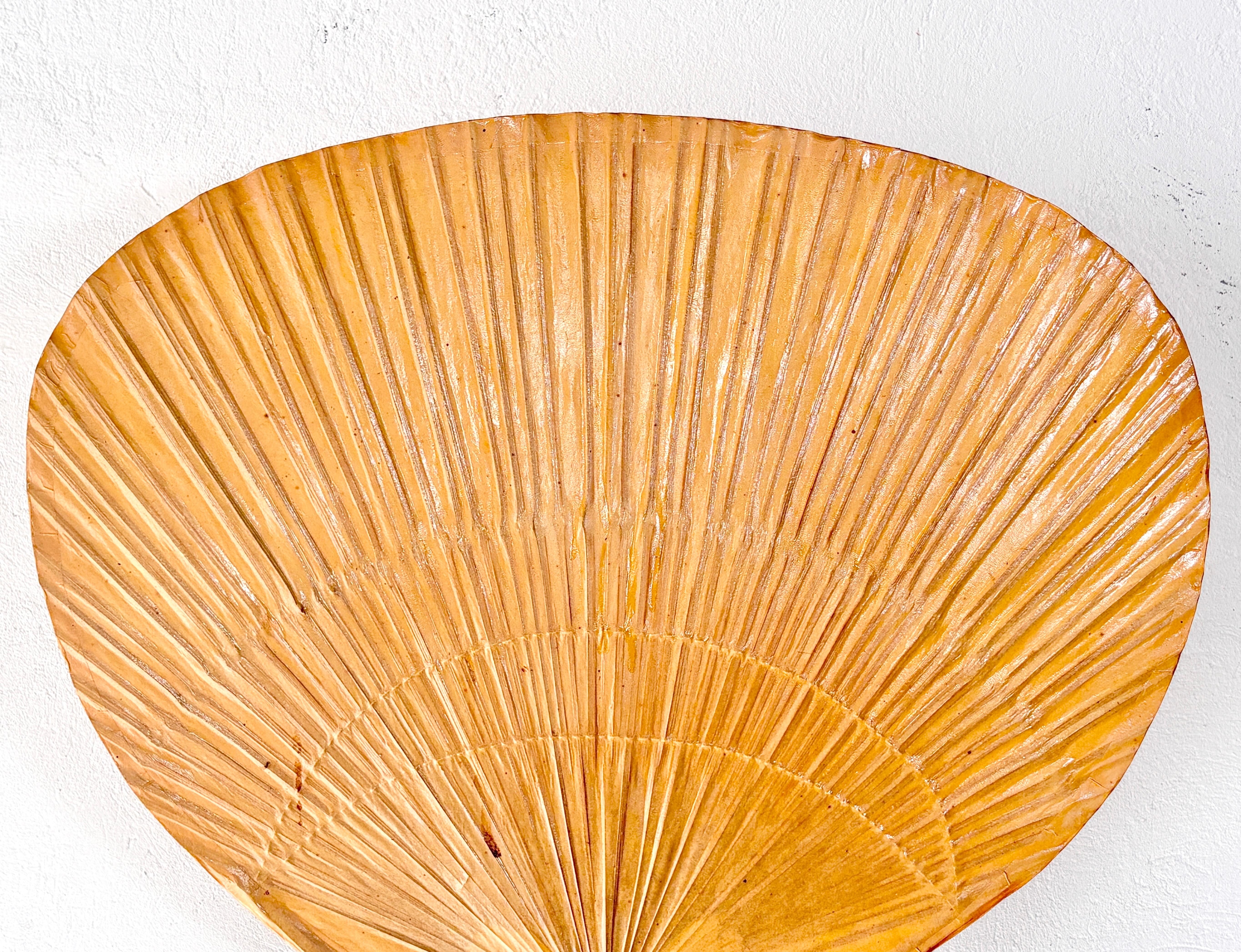 Bambou Paire d'appliques Uchiwa conçues par Ingo Maurer pour M Design, 1973 en vente