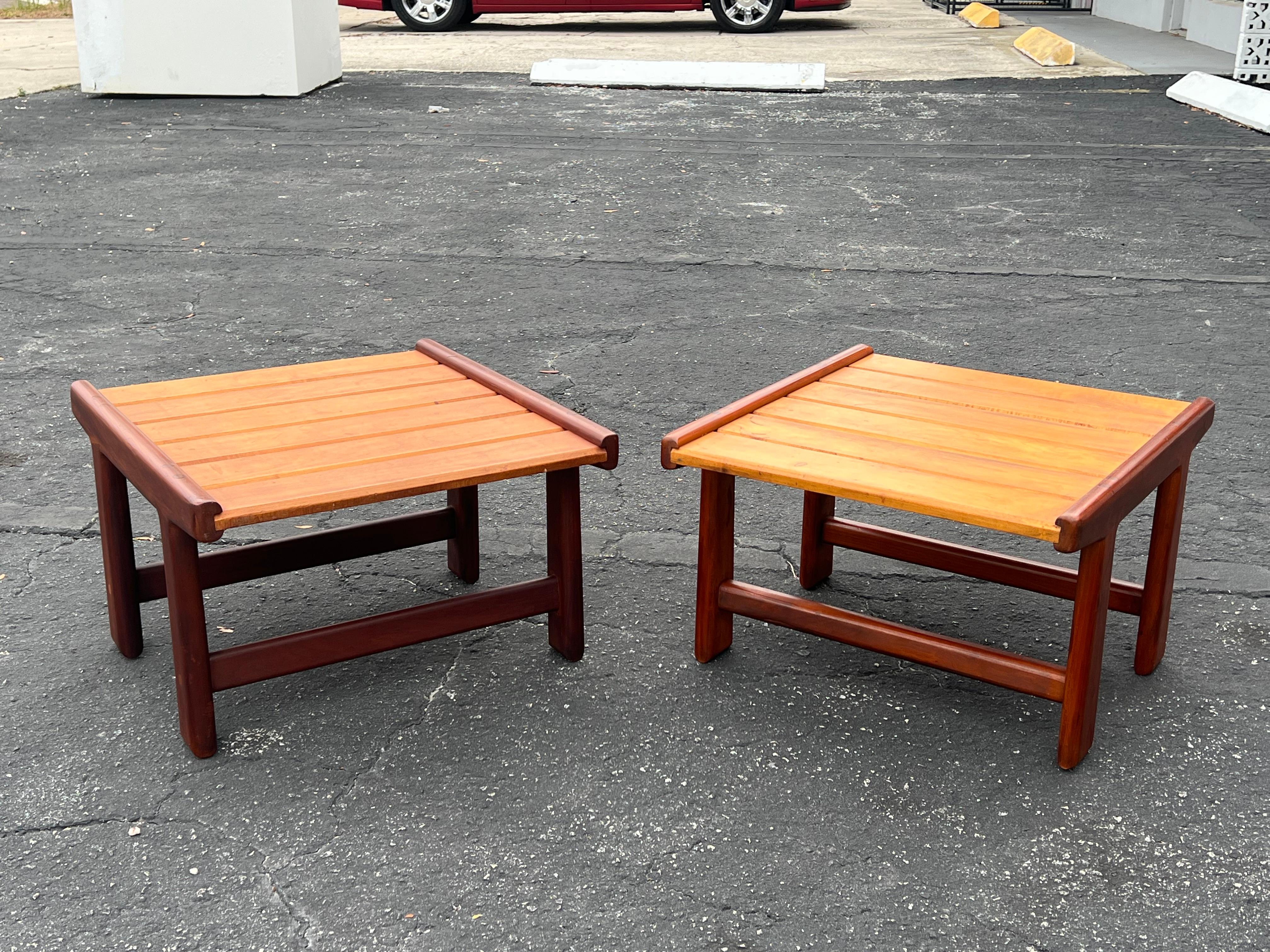 A Pair Of Unusual Hand Crafted Stools Ca' 1960's For Sale 3