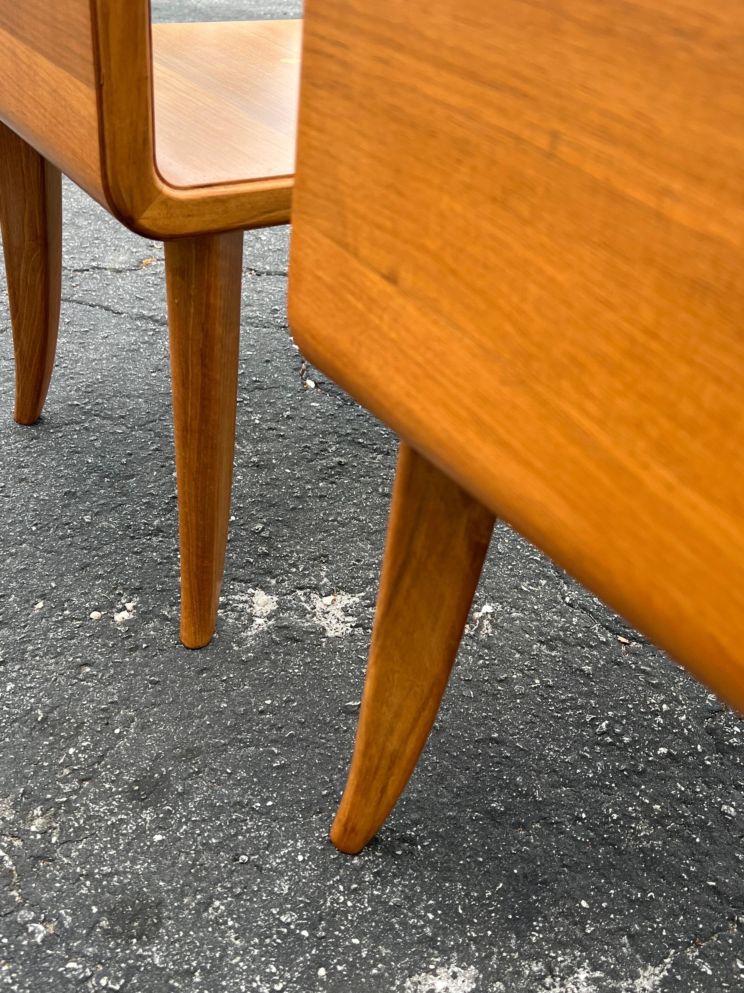 A Pair Of Unusual Italian Side Tables With Inlay Ca' 1940's For Sale 6