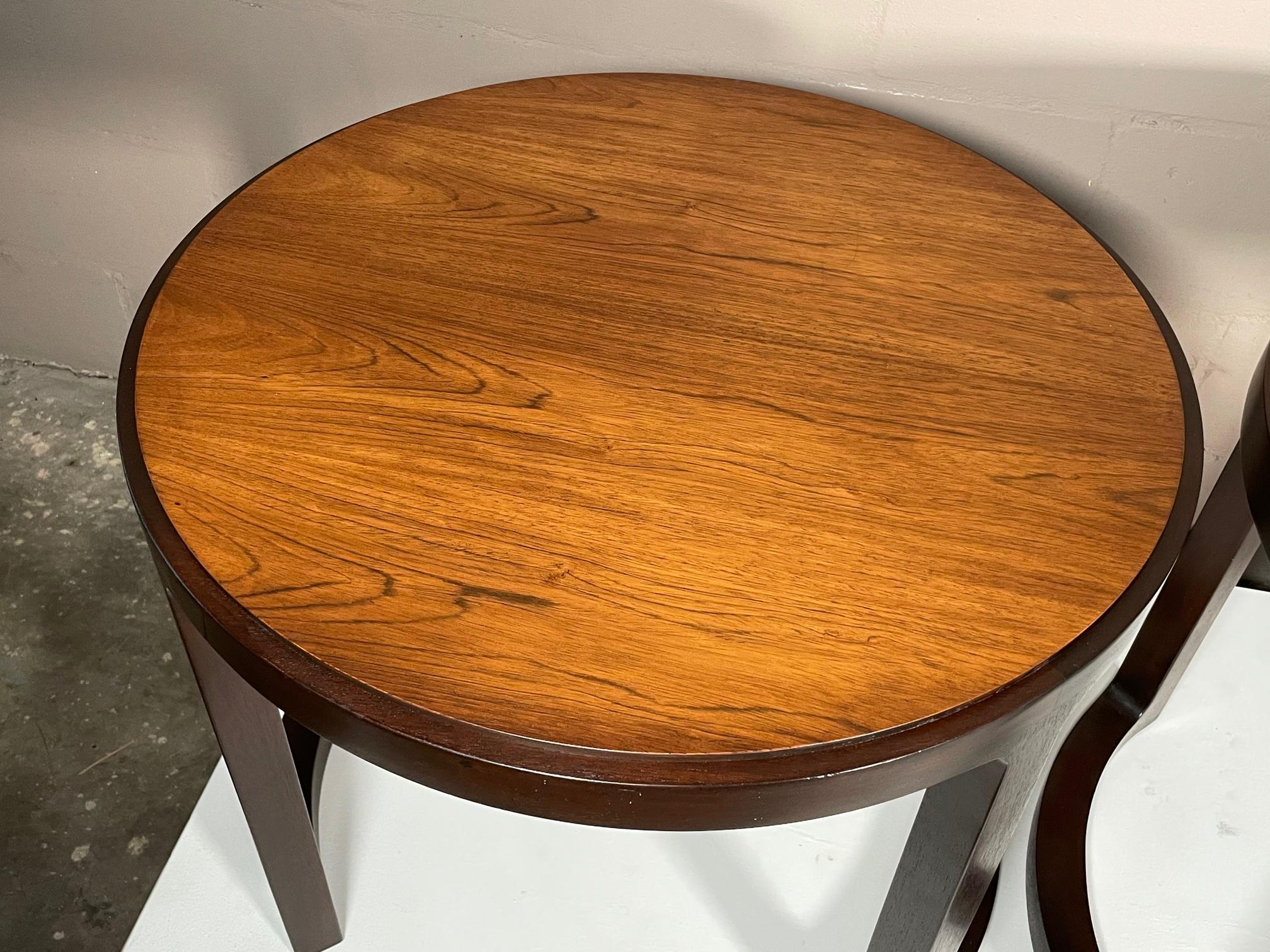 Pair of Unusual Side Tables by Dunbar For Sale 4