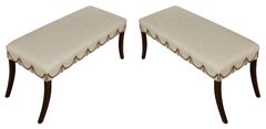 Pair of Upholstered Ottomans