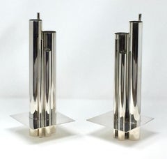 Coppia di vasi disegnati nel 1969 da Jacques Sitoleux, per Christofle