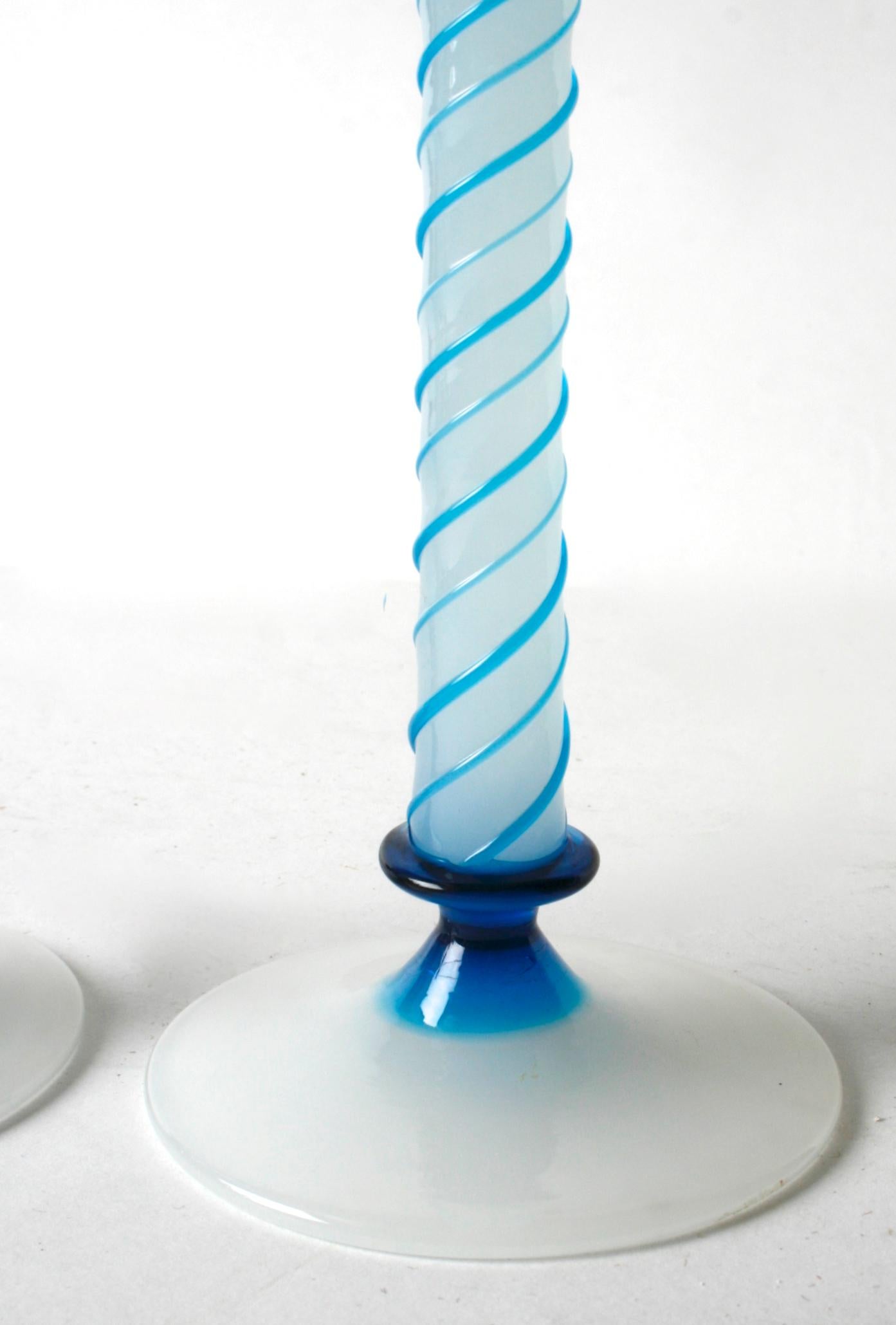 multicoloured glass candle holder