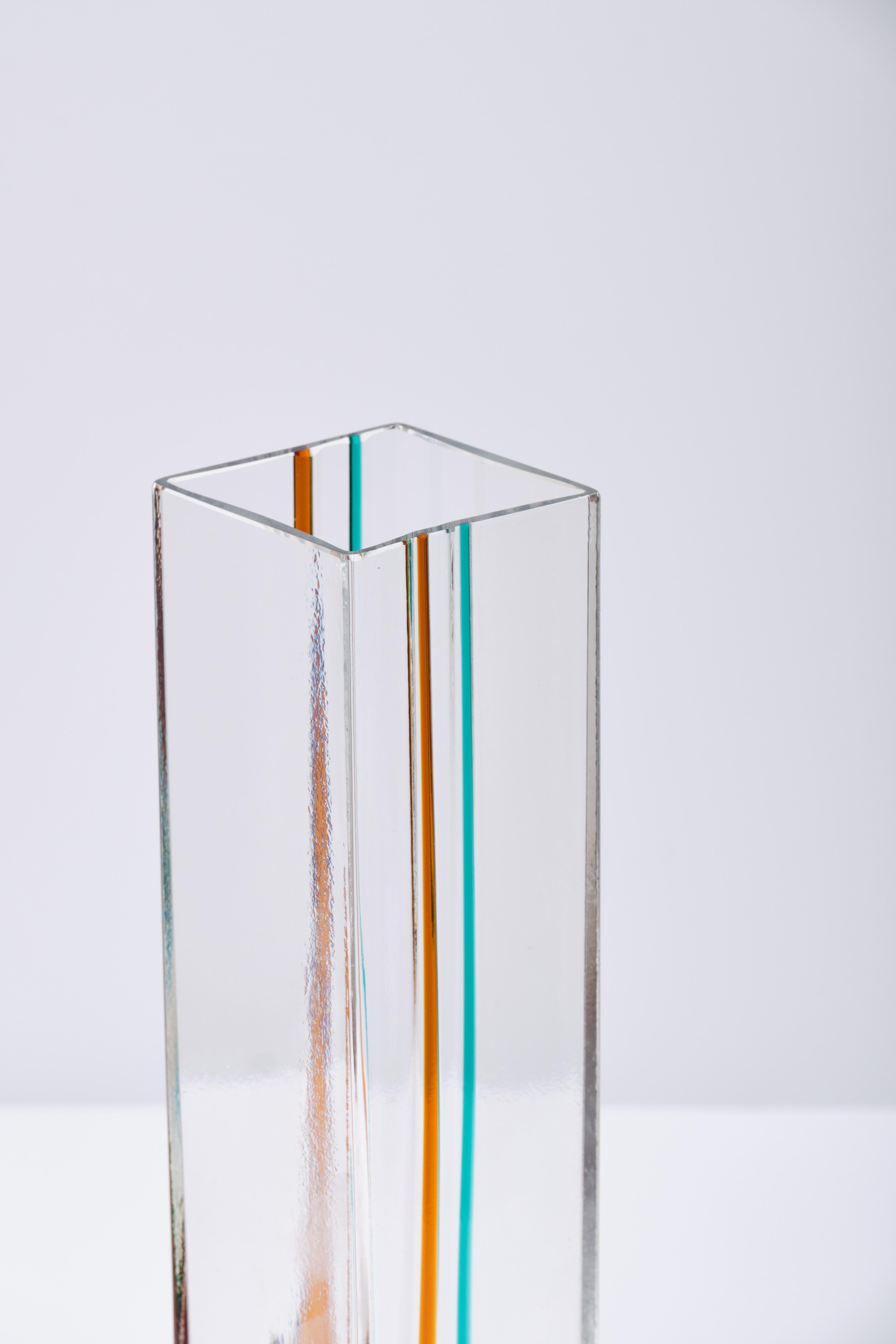 Ludovico Diaz de Santillana Two Venini Murano glass vases - Italian design 1970s For Sale 6
