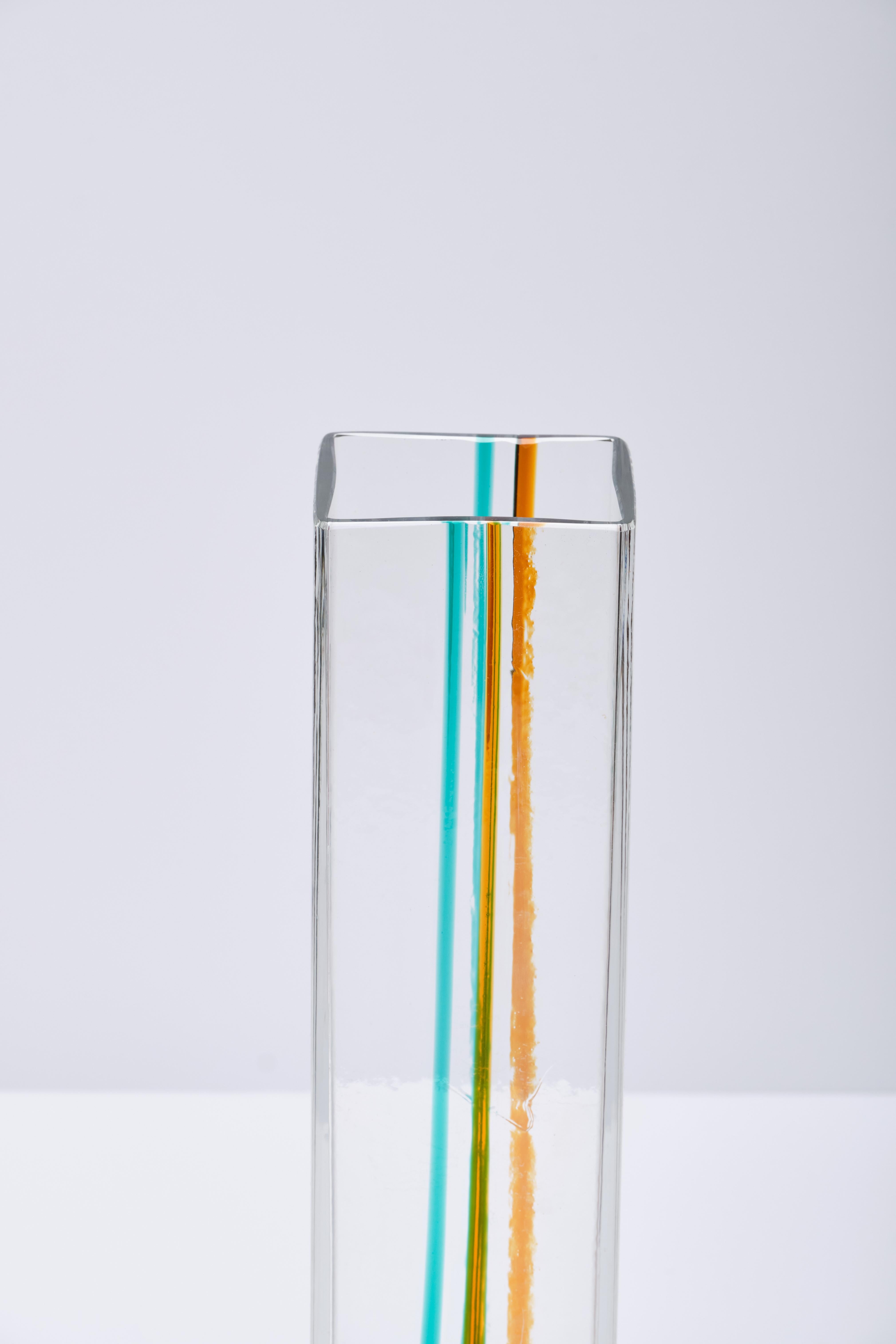 Ludovico Diaz de Santillana Two Venini Murano glass vases - Italian design 1970s For Sale 7
