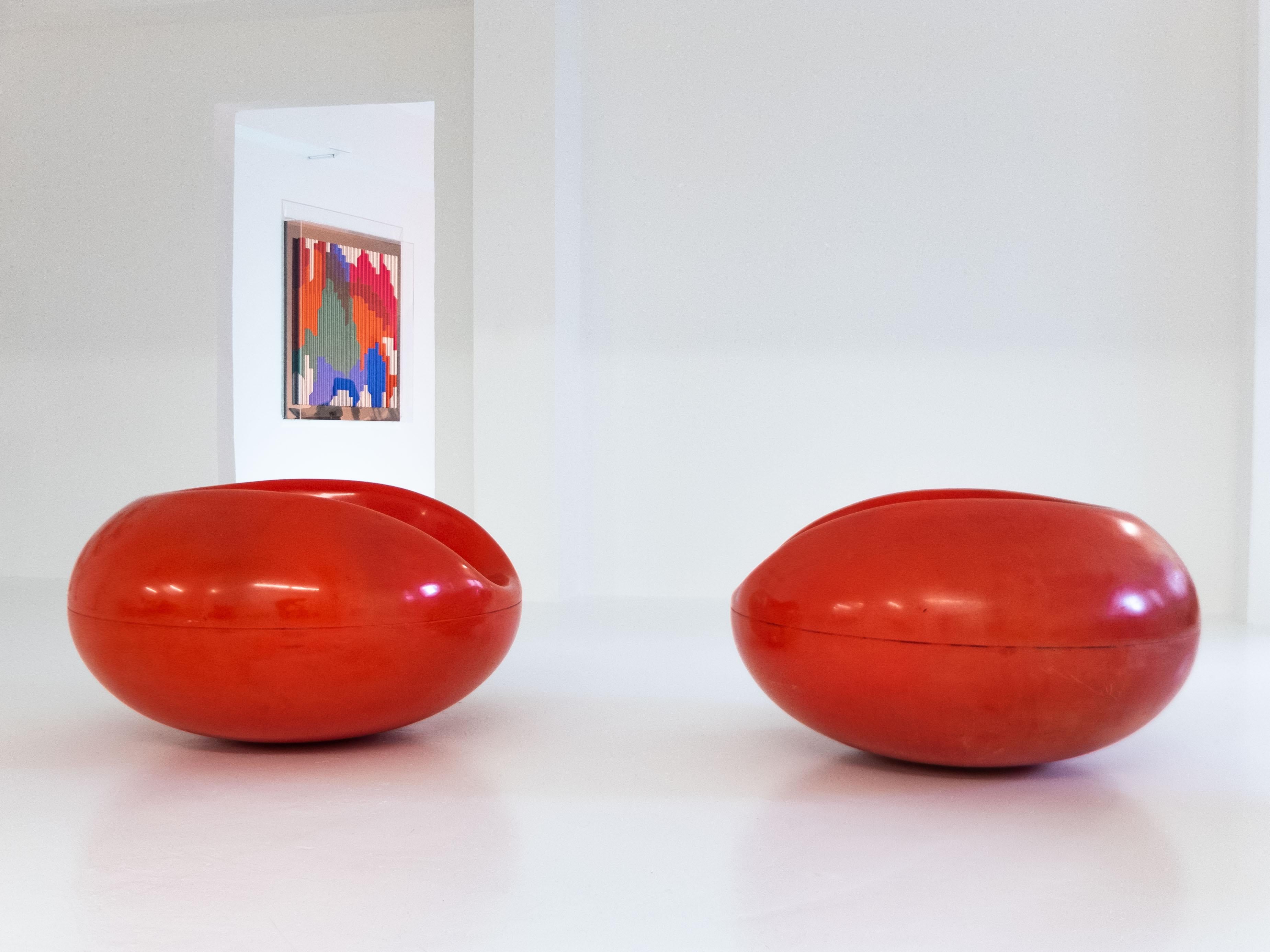 Ein Paar sehr frühe Pastil-Stühle von Eero Aarnio für Asko, 1967 (Finnisch)