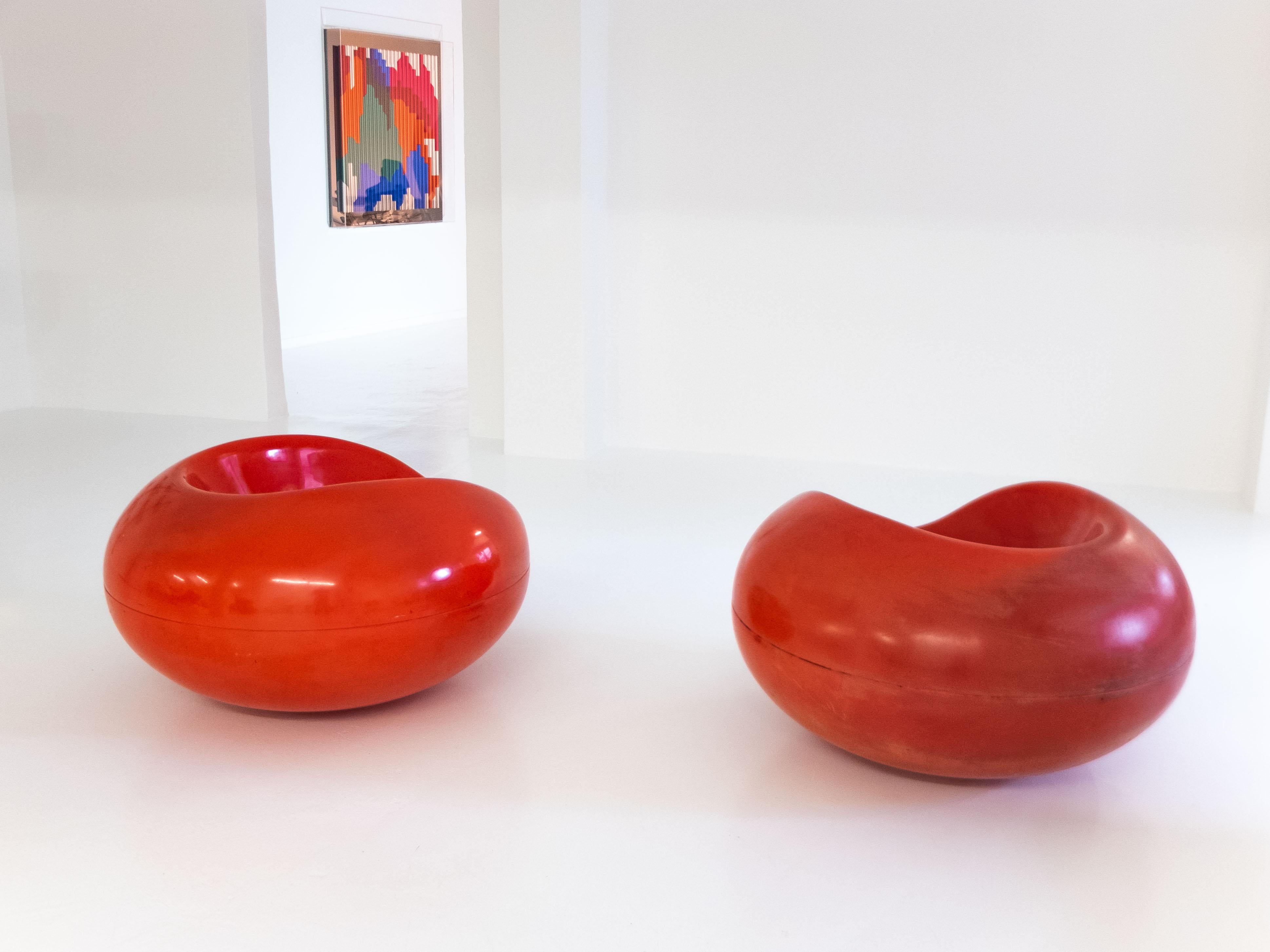 Ein Paar sehr frühe Pastil-Stühle von Eero Aarnio für Asko, 1967 (Ende des 20. Jahrhunderts)