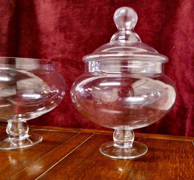 Pair of Very Large Old Storage Jars Shop Display For Sale at 1stDibs