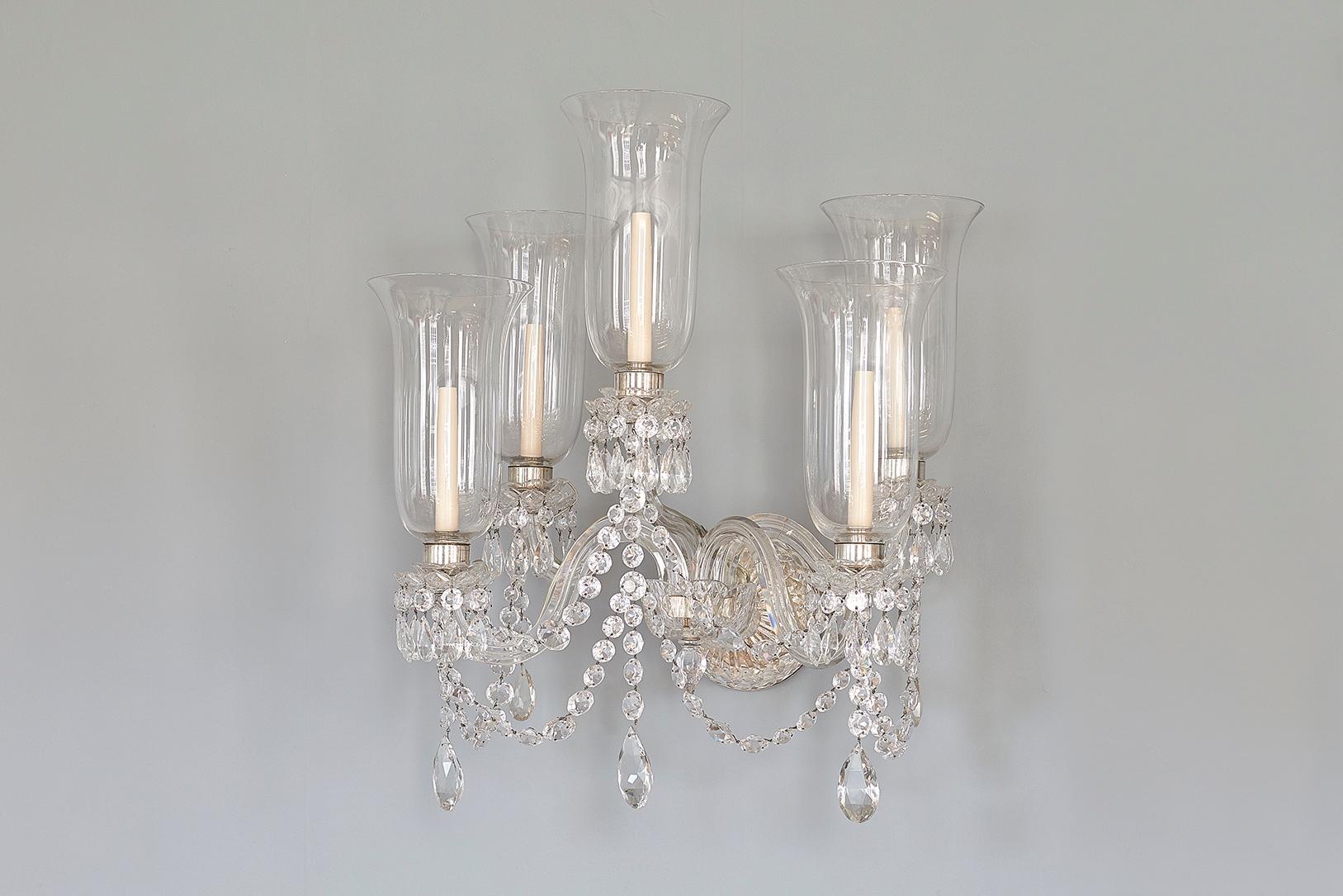 cut glass wall lights