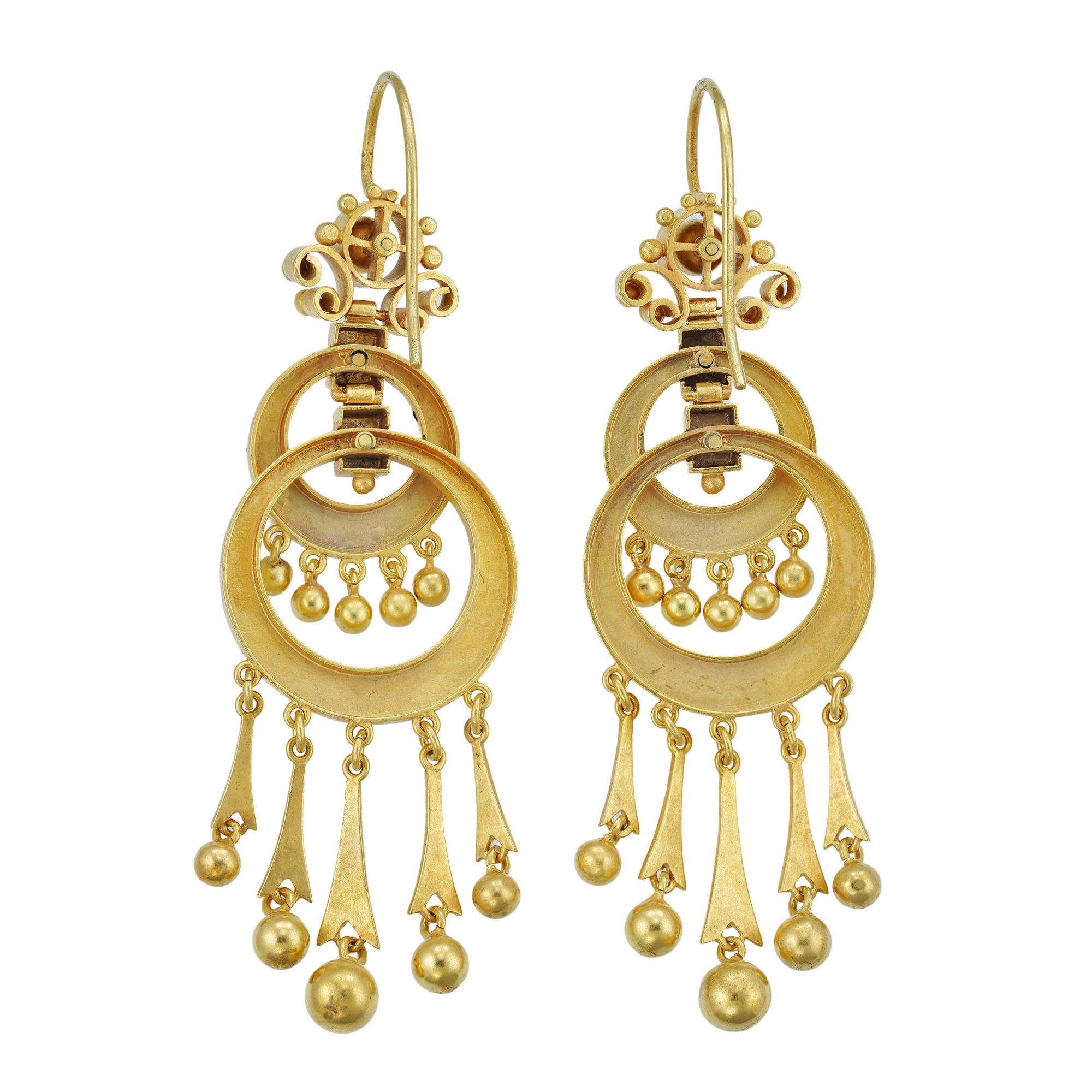 victorian drop earrings