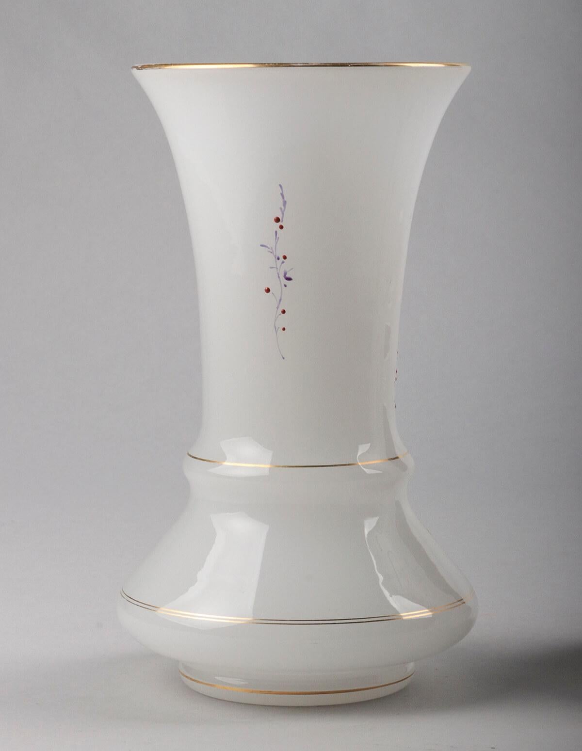 victorian opaline glass vase