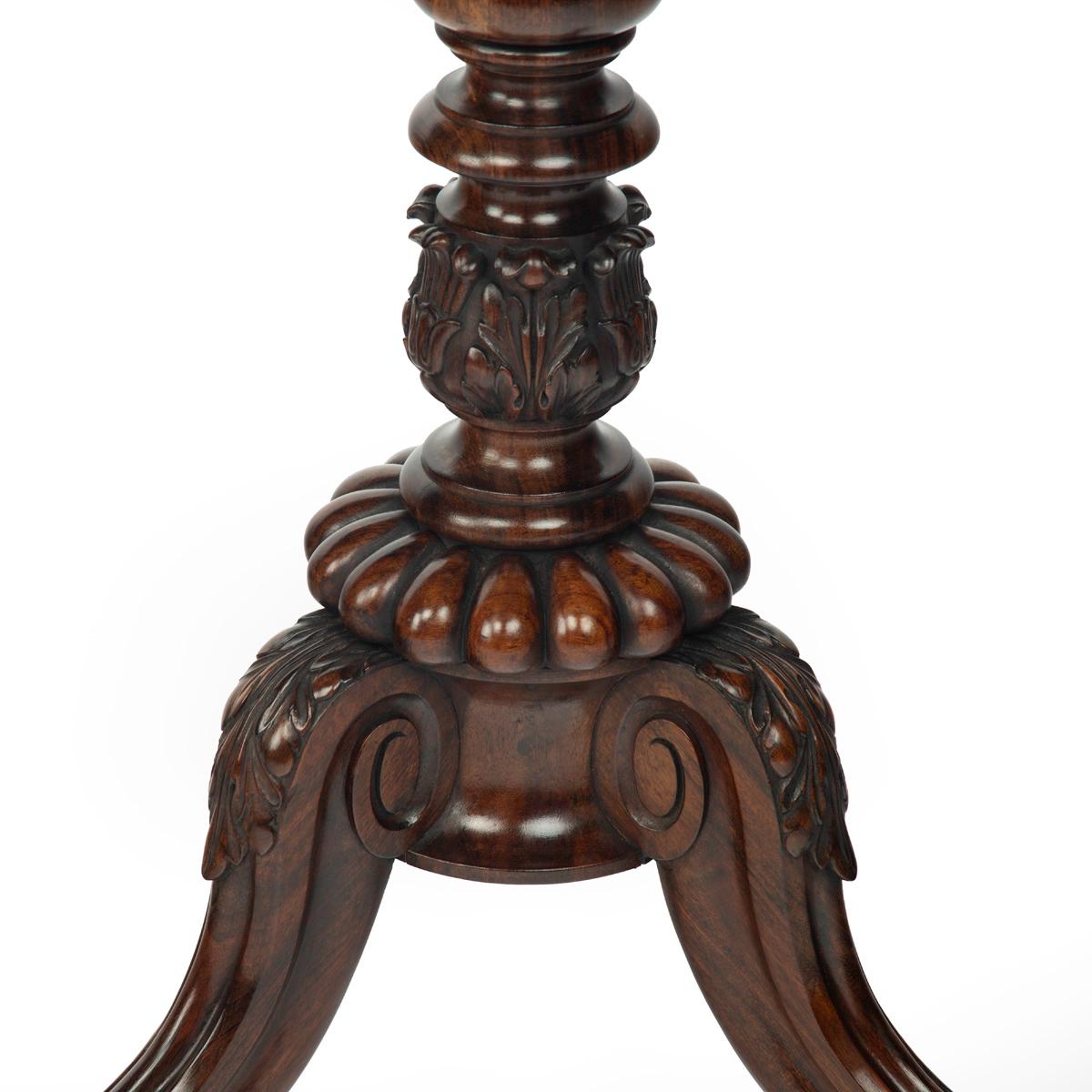 A pair of George IV rosewood flower or crocus tables, attributed to Gillows For Sale 7