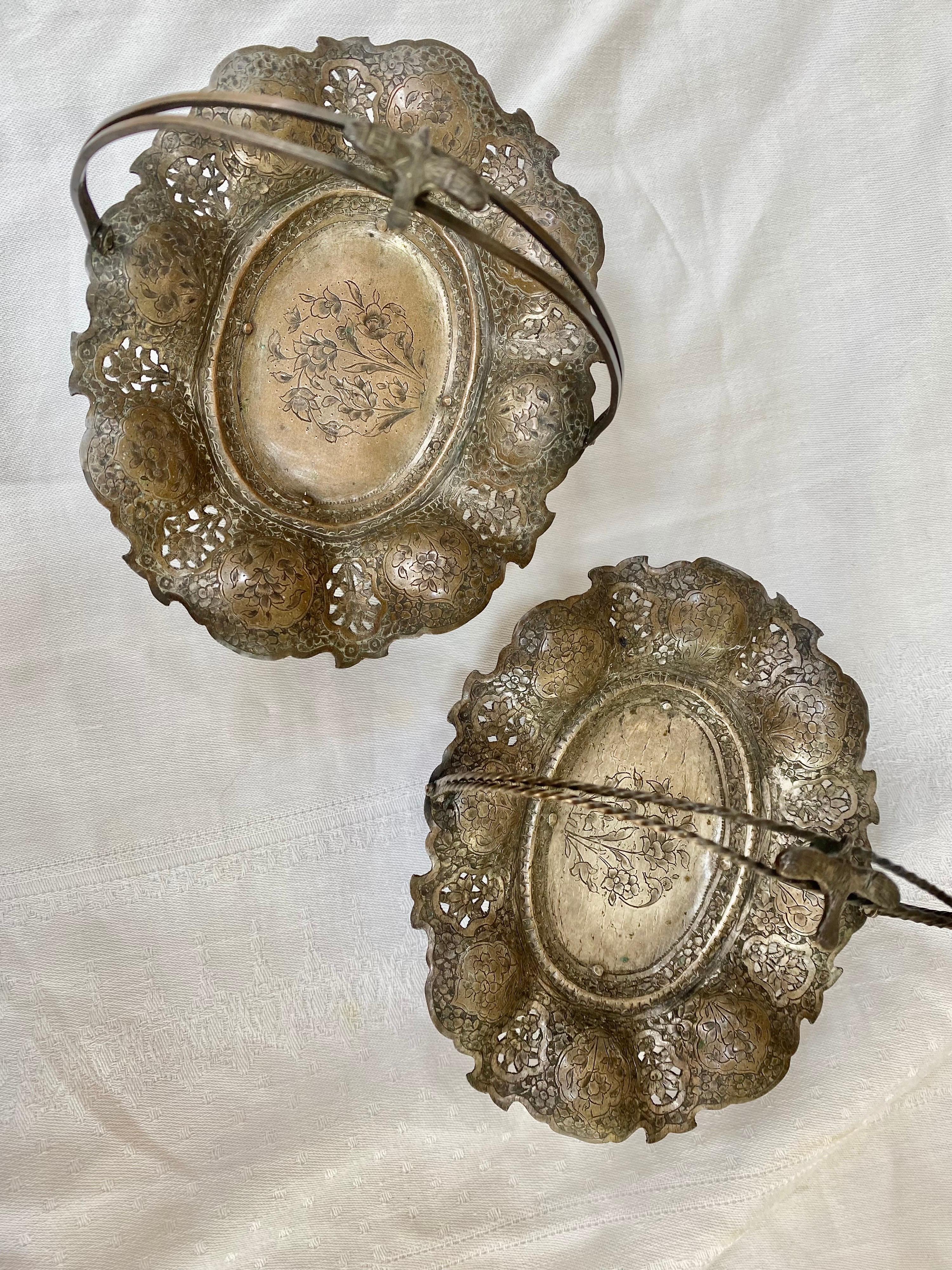 Pair of Victorian Silver Plated Bon-Bon 'Sweets' Dishes For Sale 6
