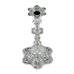 Pair of Victorian Sterling Silver Loaded Candlesticks