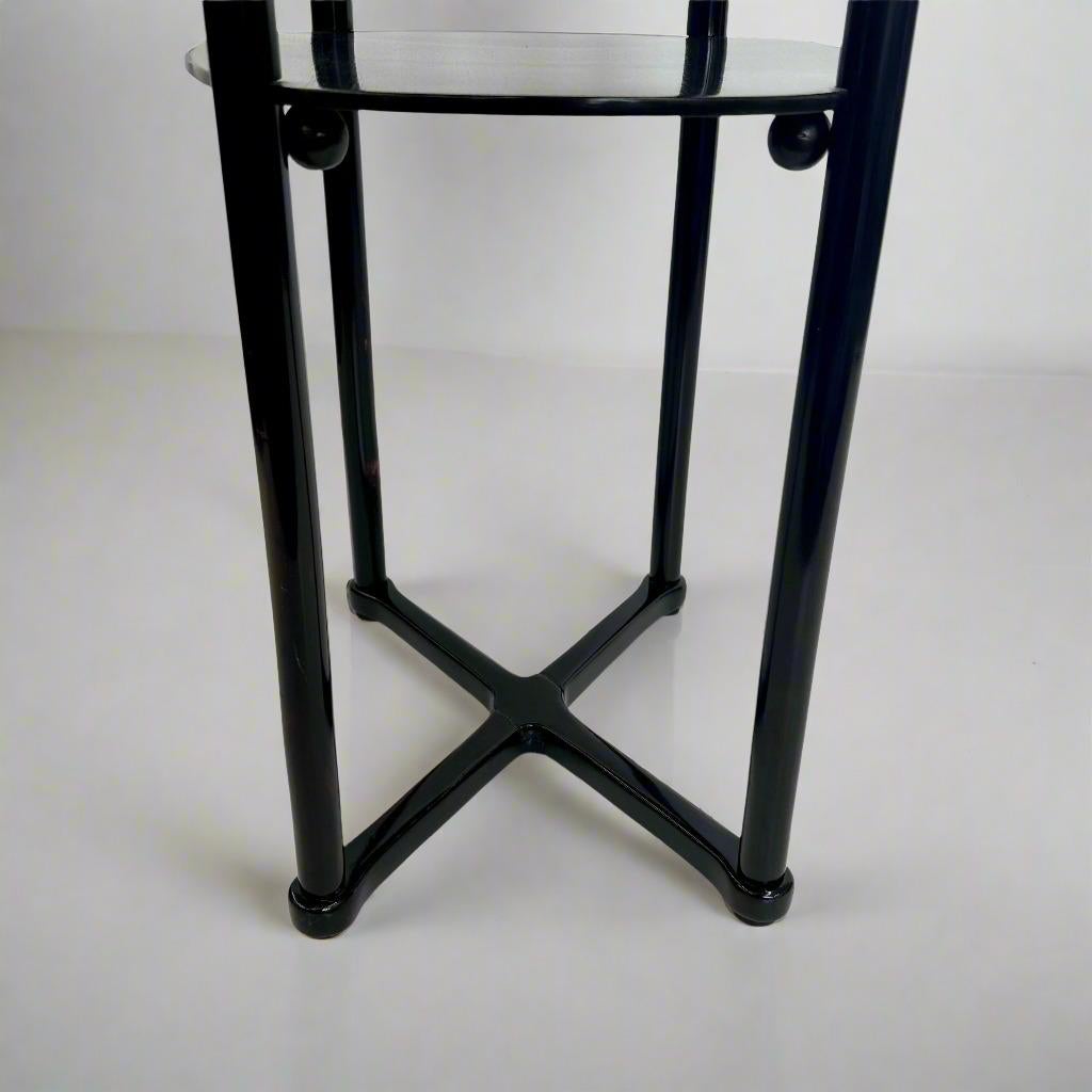 20th Century A Pair of Vienna Secessionables  Oval Two-tier Side Tables by Josef Hoffmann For Sale